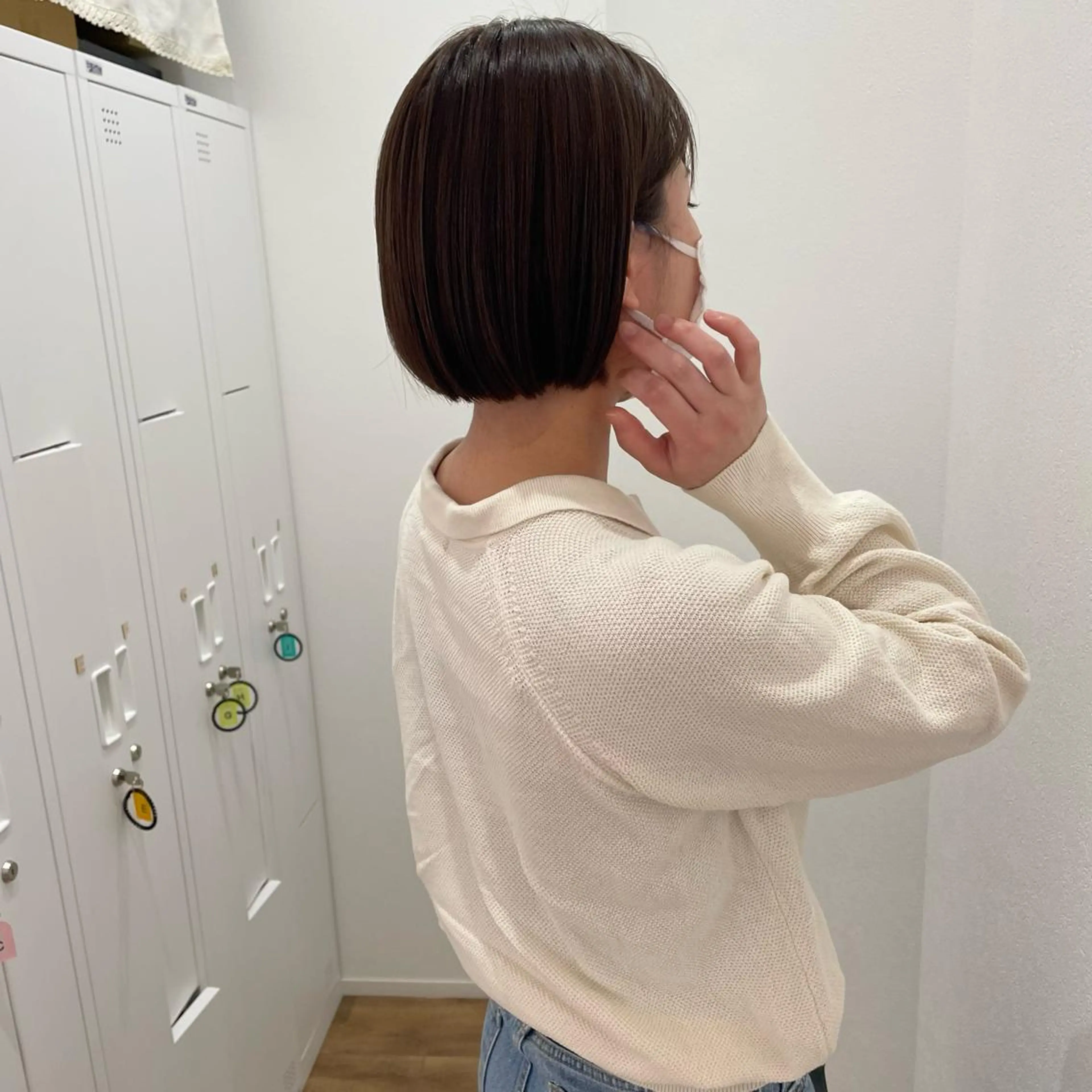 ショート カラー ボブ 外ハネヘア カット ヘアカラー トリートメント hair'sBEAU LiEn所属・山本 愛永のヘアスタイル
