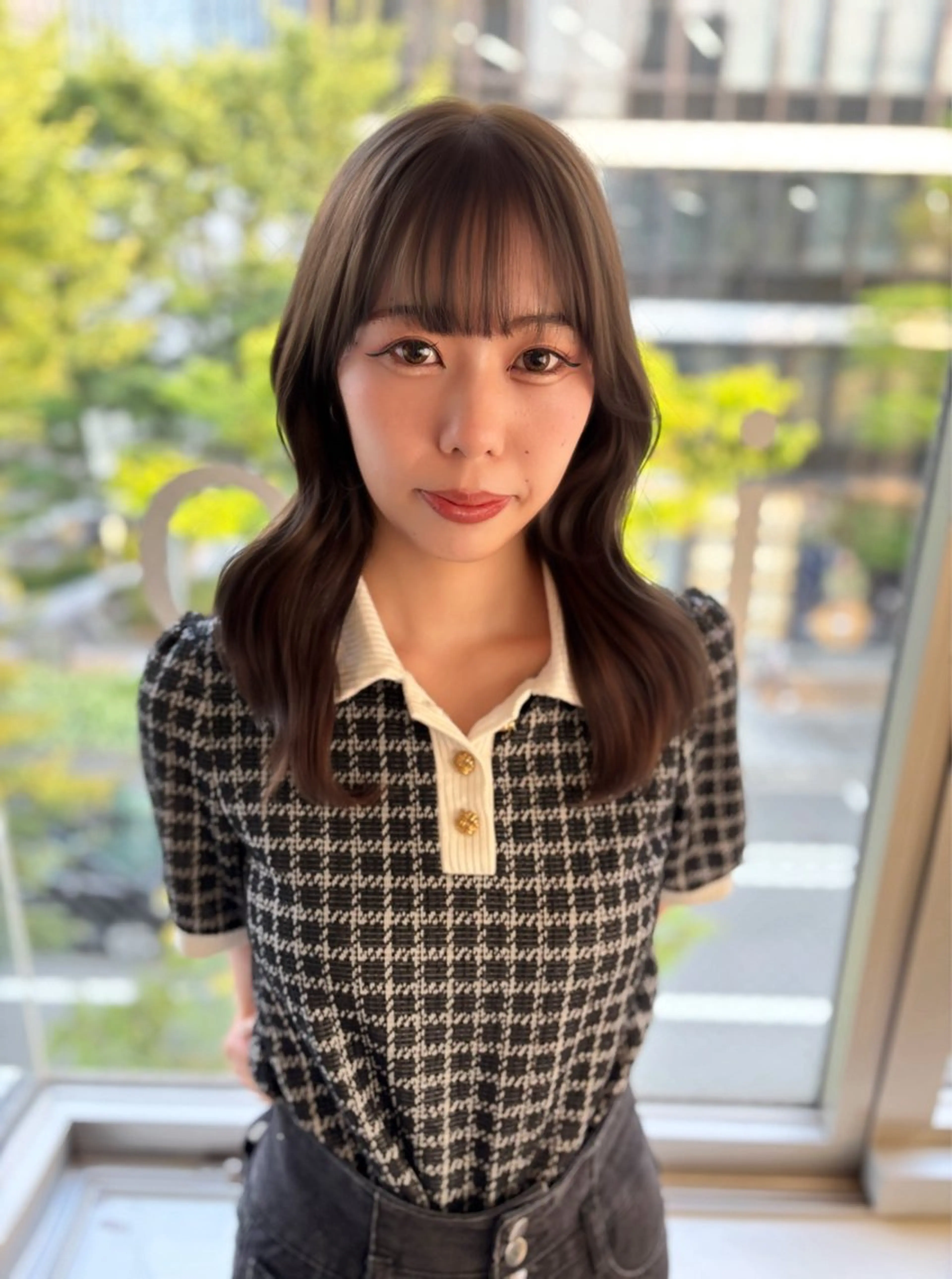 セミロング ヘアカラー 女性専用サロン iiro所属・hina/透明感🍒 【元町】のヘアスタイル