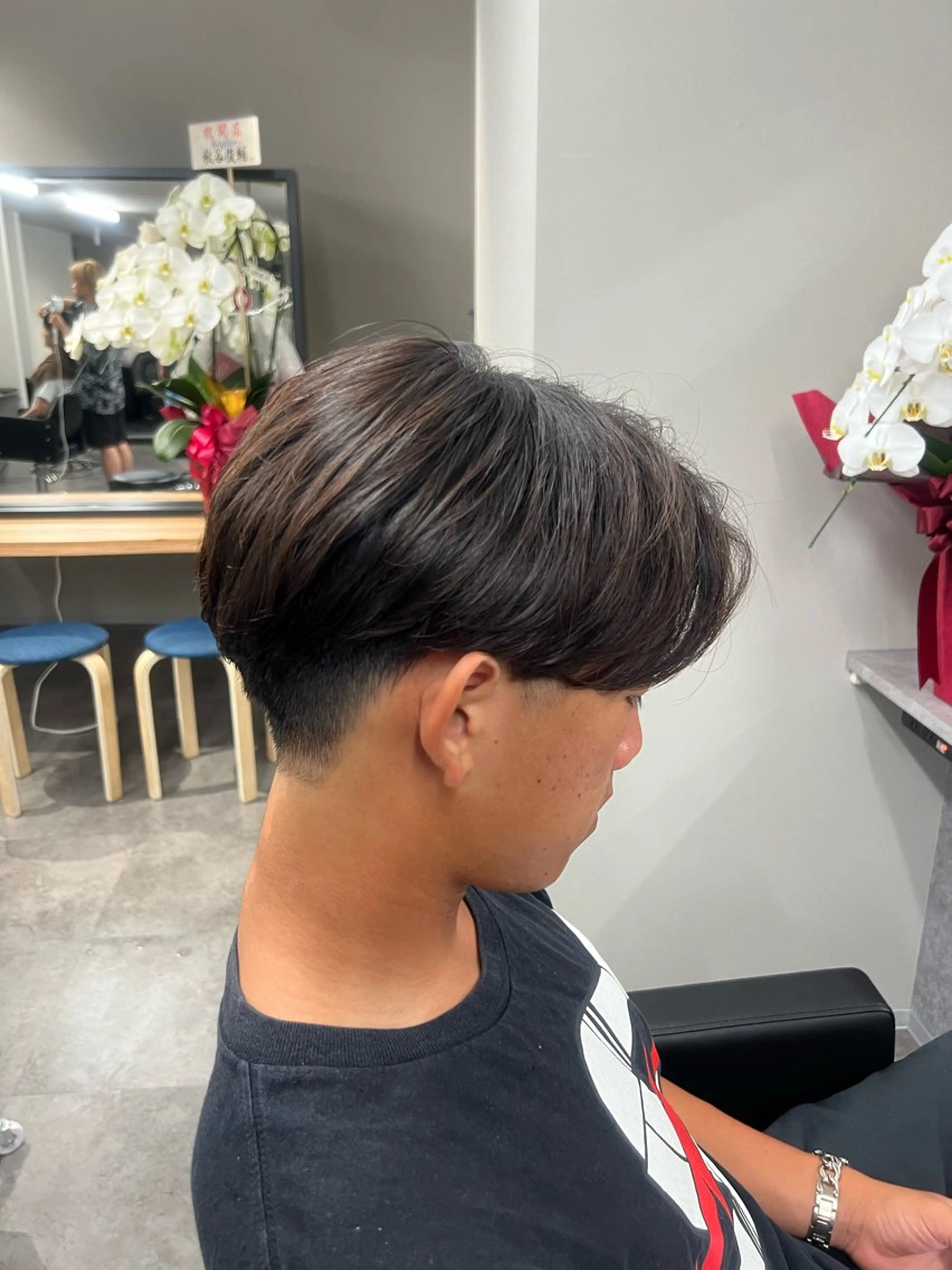 パーマ メンズ センターパート メンズパーマ ニュアンスパーマ カット パーマ トリートメント 立川/過去1の毛流れ パーマ/しゅーとのヘアスタイル