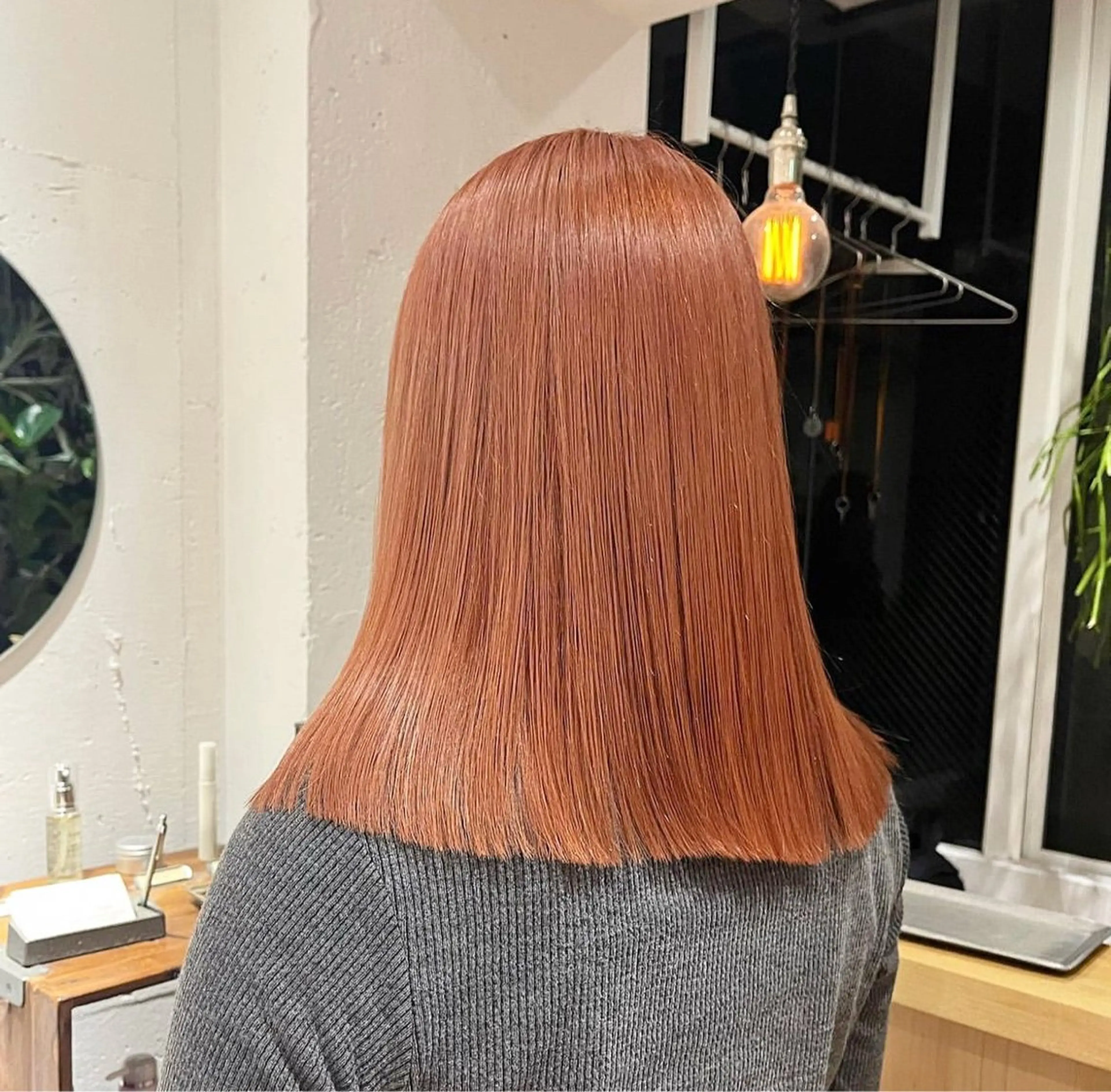 ミディアム カラー カット ヘアカラー トリートメント オリーブ/縮毛🐇 Natsuno🩰のヘアスタイル
