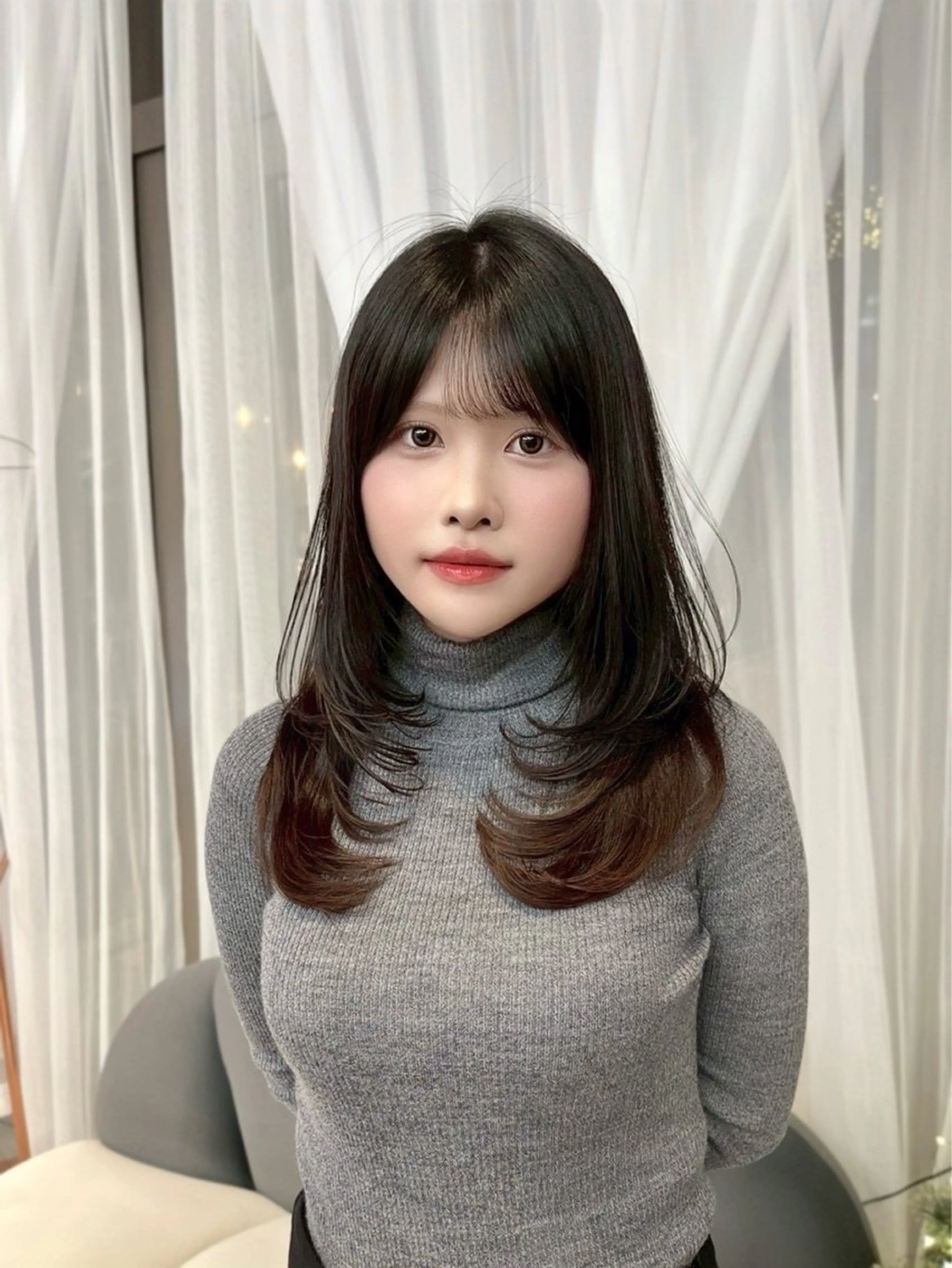 ロング のあ/カットモデル/ 縮毛矯正モデルのヘアスタイル