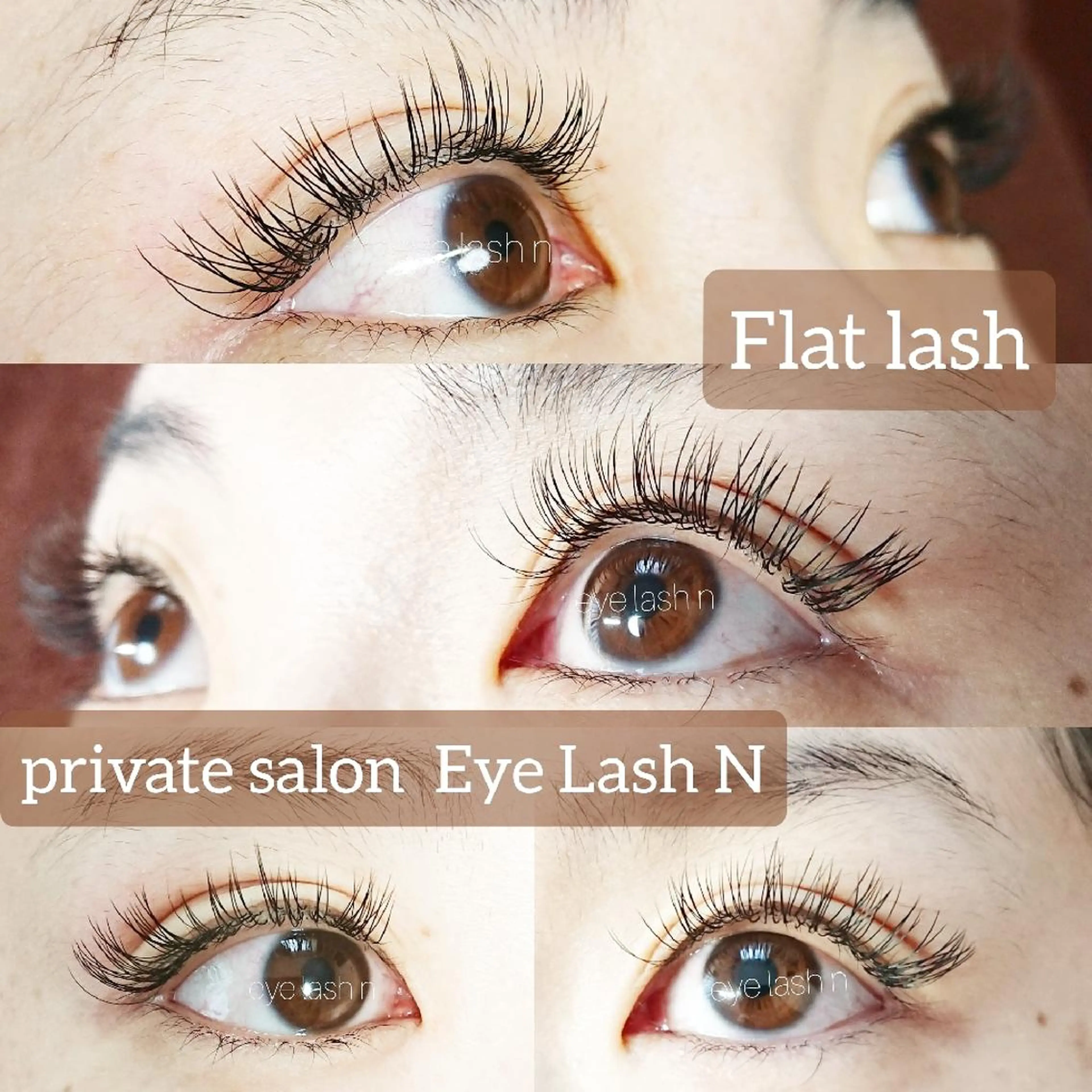 マツエク・マツパ Cカール フラットラッシュ EyeLash  salon Le'aのマツエク・マツパデザイン
