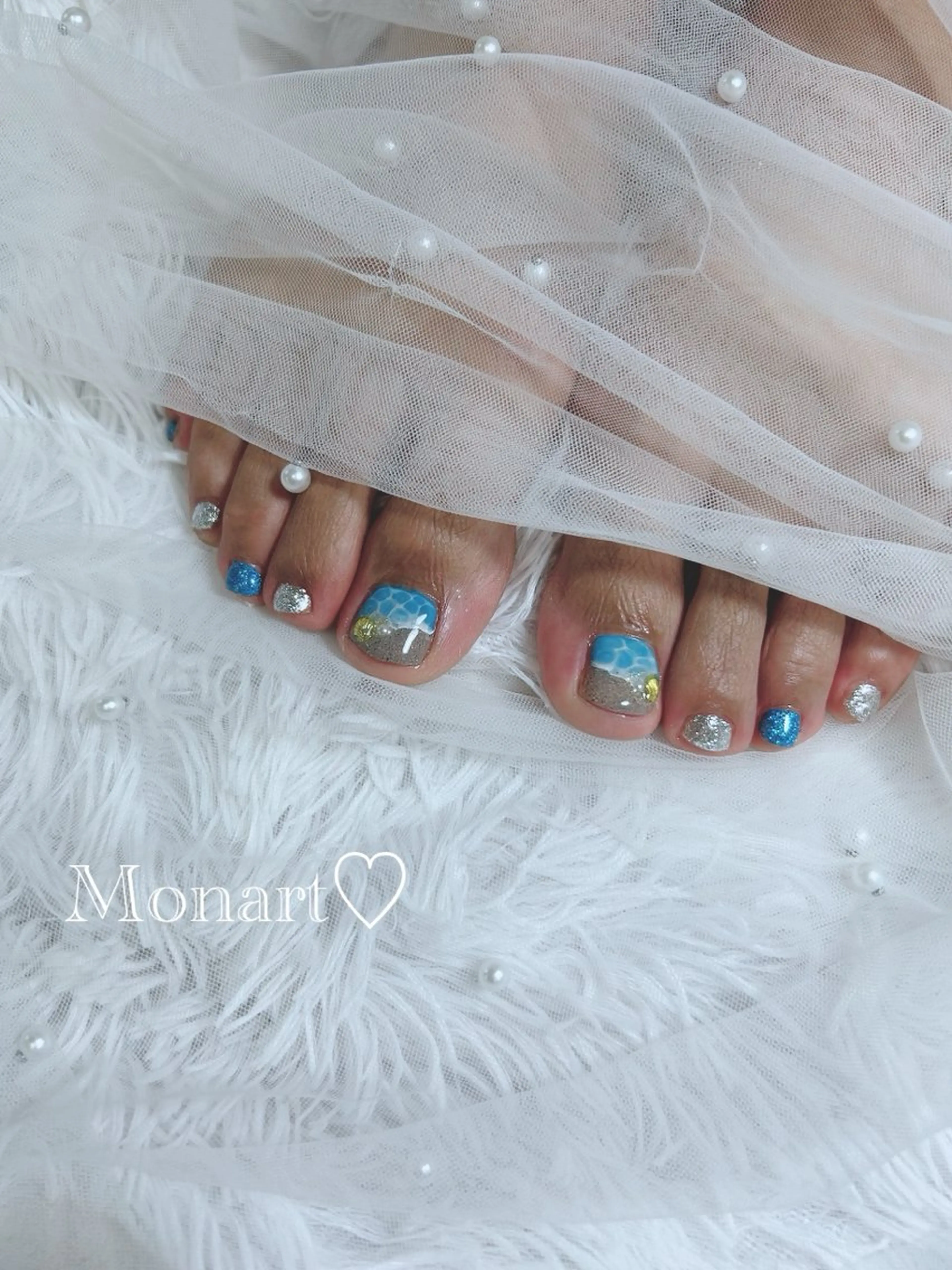 ネイル フットネイル Monart♡ 石光のネイルデザイン