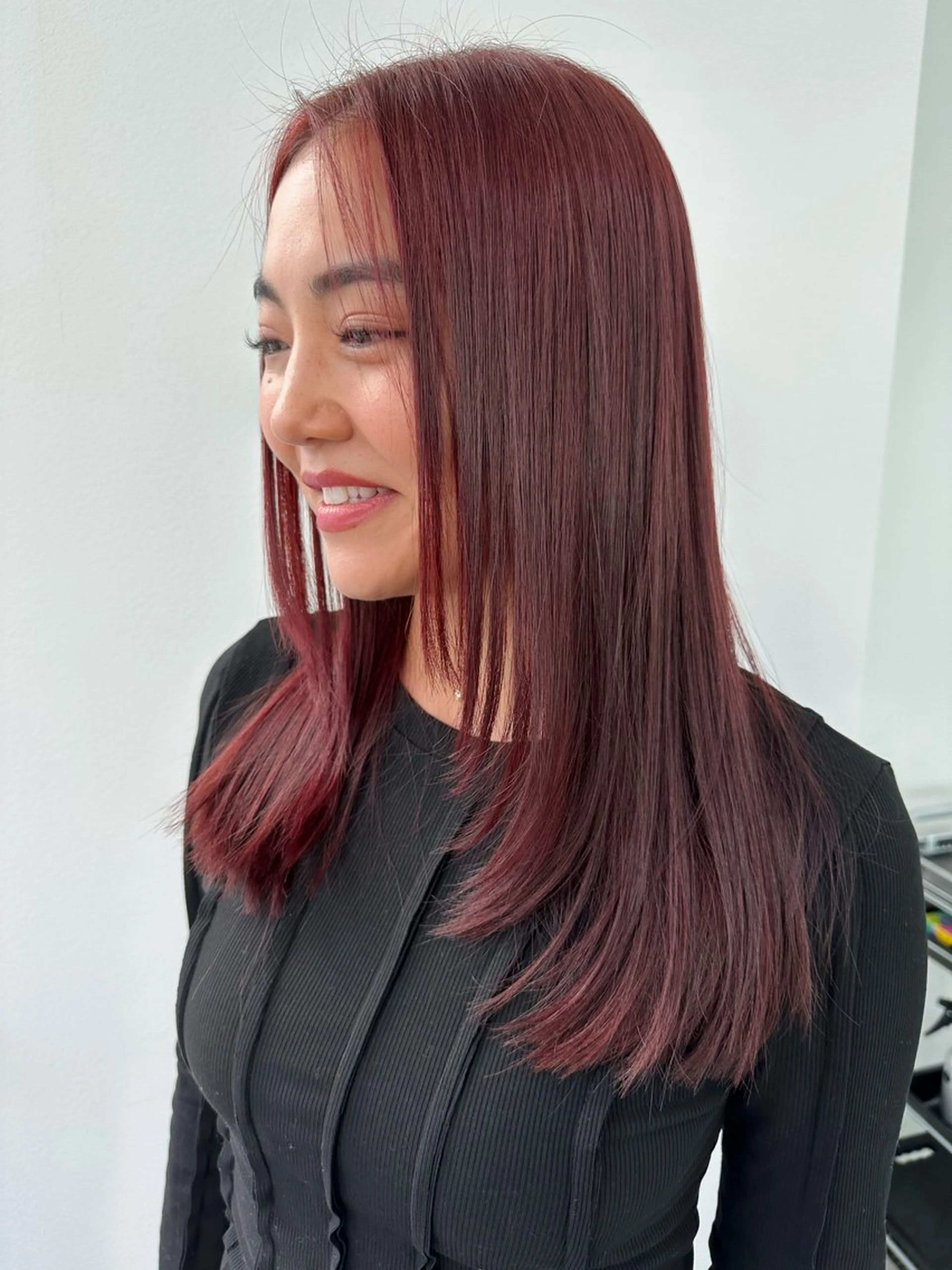 ロング カラー カット ヘアカラー 🍒ワイン系 ウルフカット🍒拓未のヘアスタイル