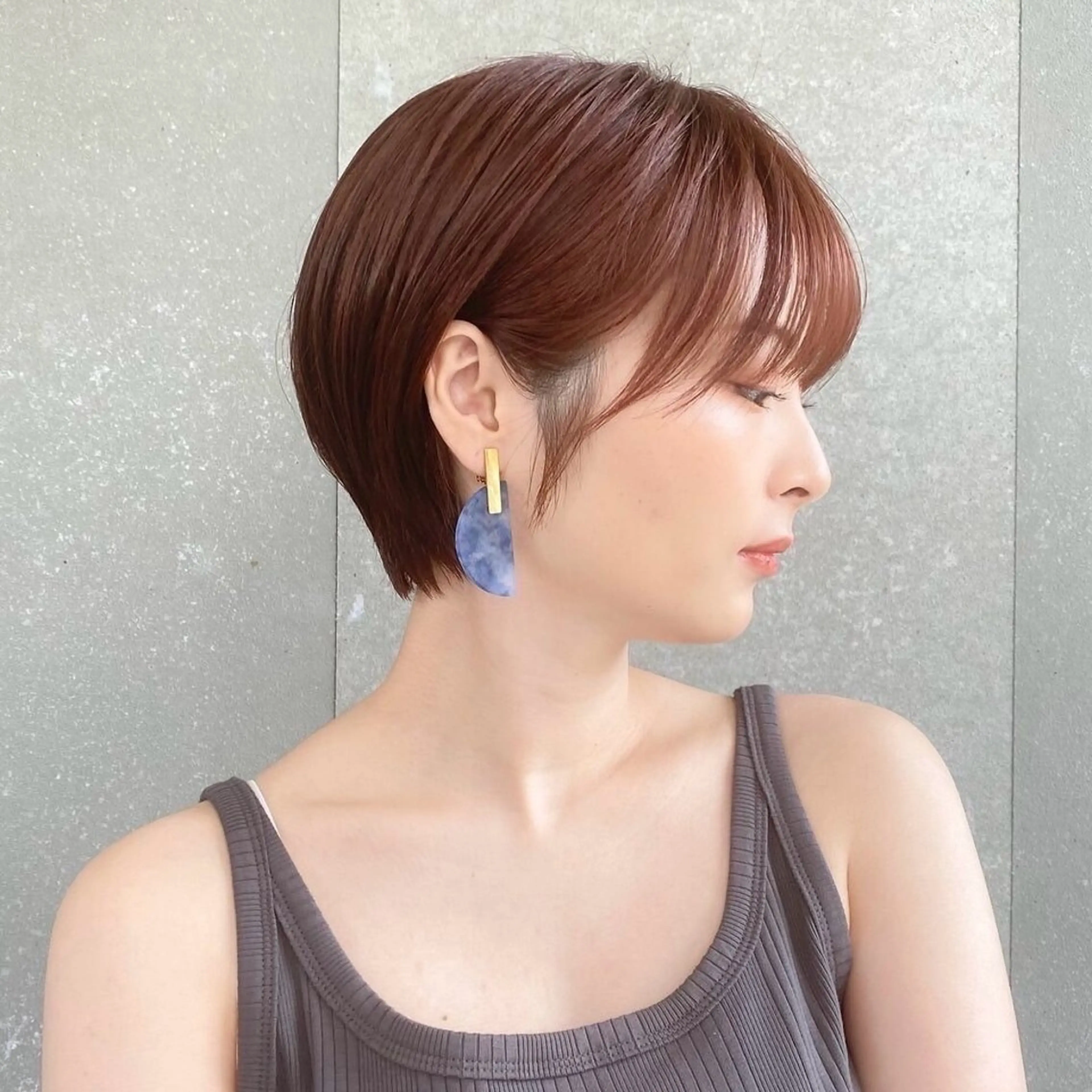 ショート カラー ショートボブ バレイヤージュ ベージュカラー ブリーチ ケアブリーチ カット ヘアカラー トリートメント 新宿/髪質改善/艶髪 韓国ヘア/大重聖斗のヘアスタイル