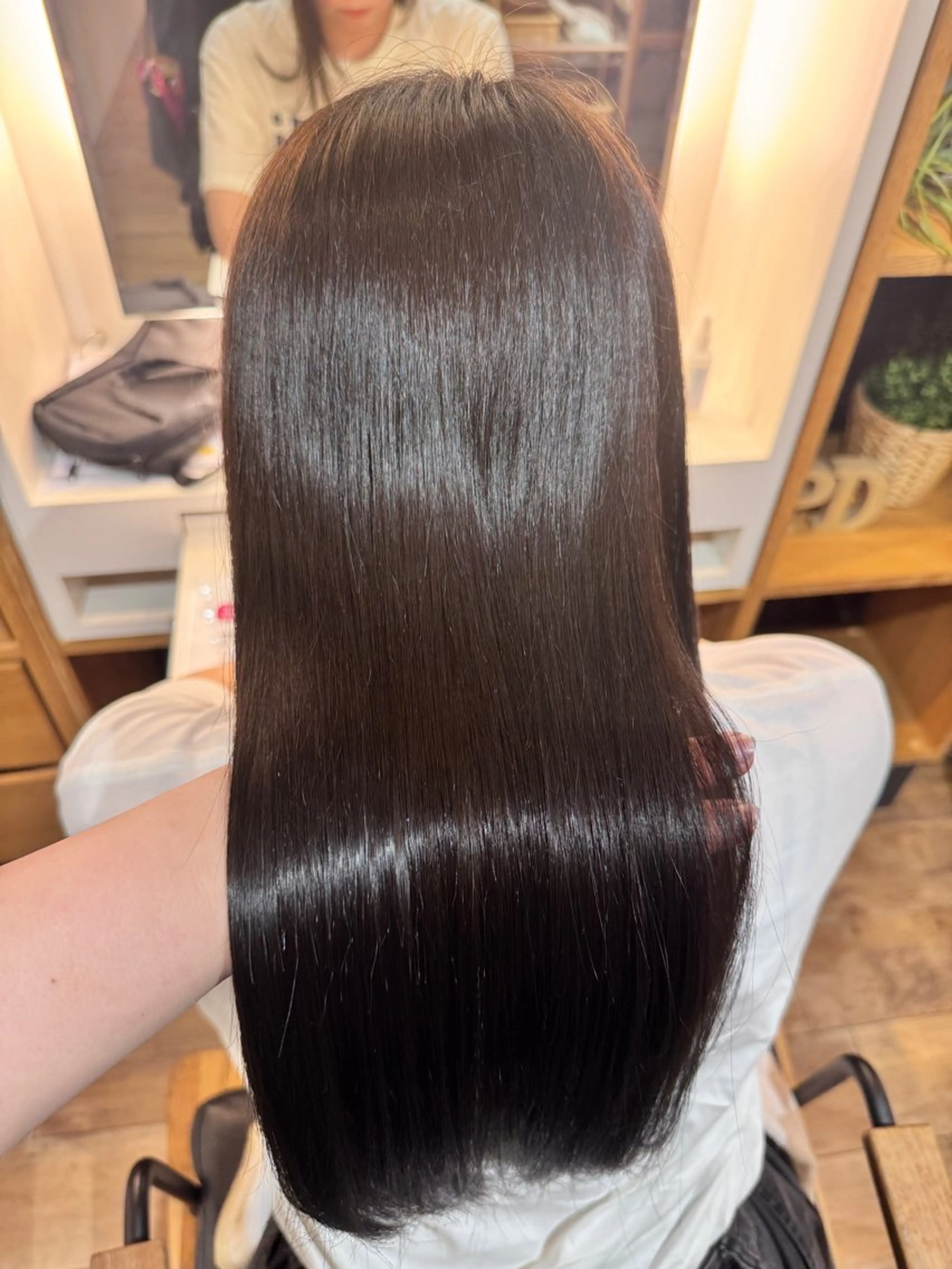 ロング ヘアカラー トリートメント 南 怜奈のヘアスタイル