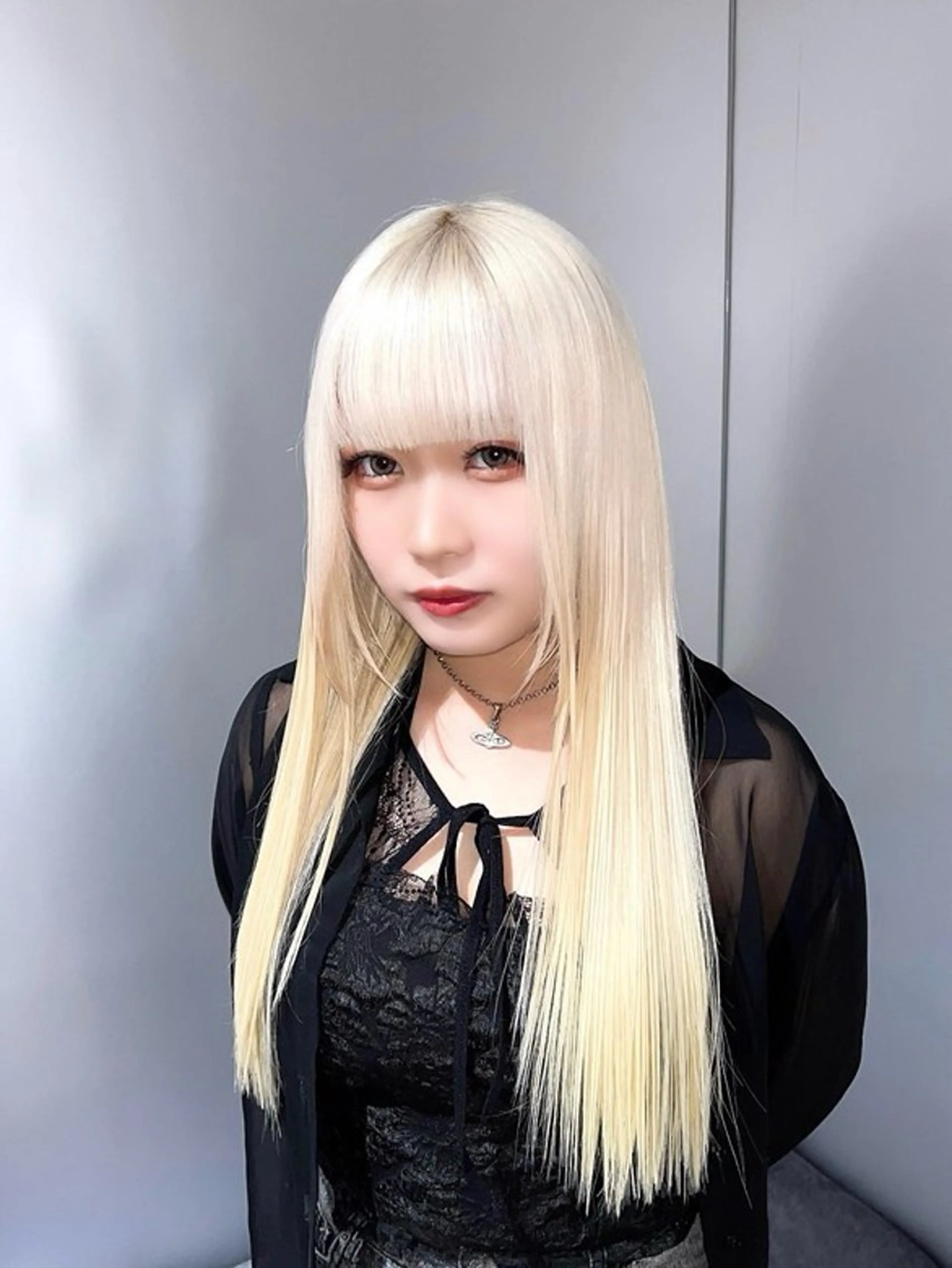 ロング カラー ヘアカラー 髪質改善×韓国 レイヤー ひかるのヘアスタイル