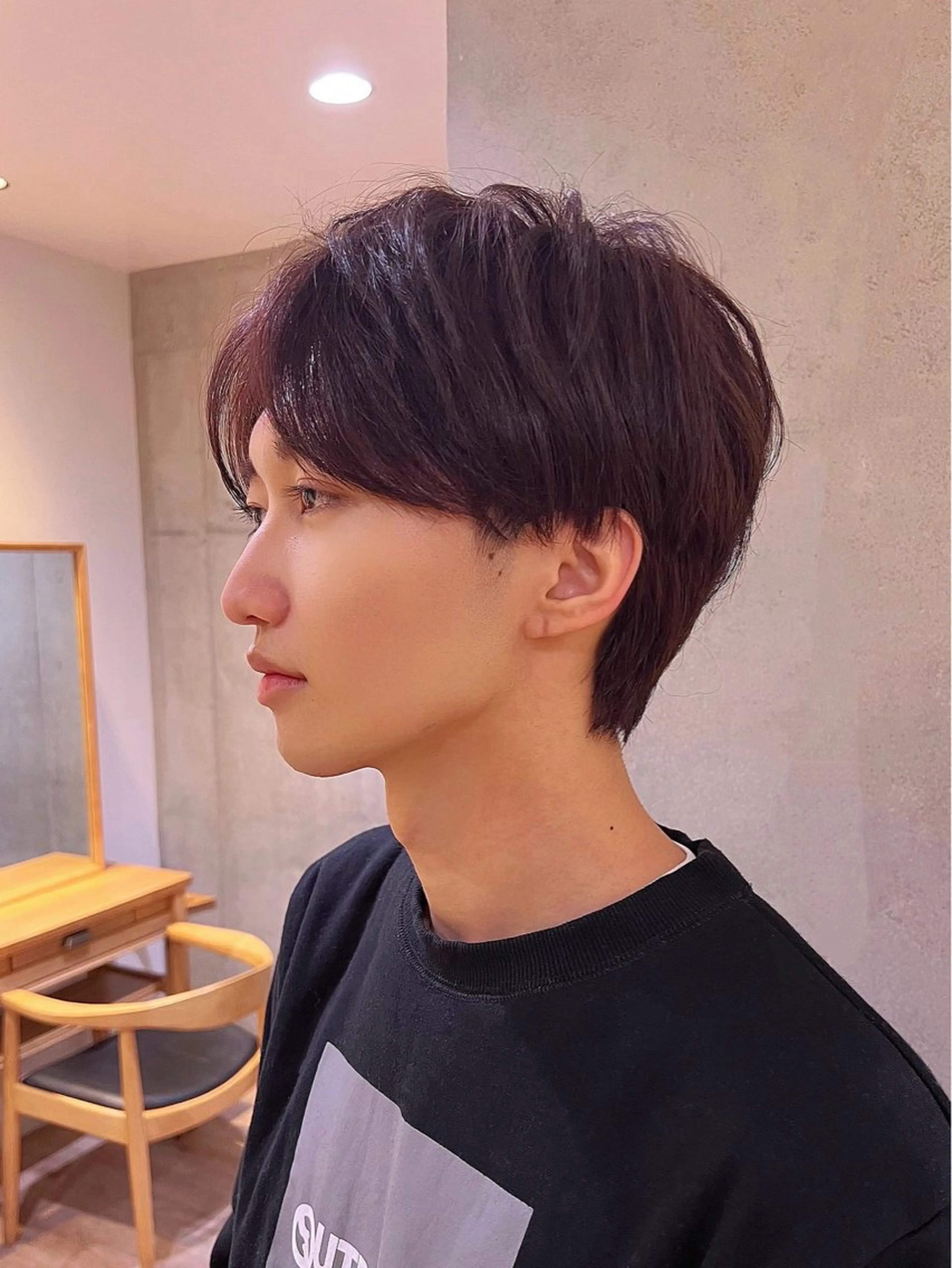 メンズ Say.石川葵 ショートボブ前髪のヘアスタイル