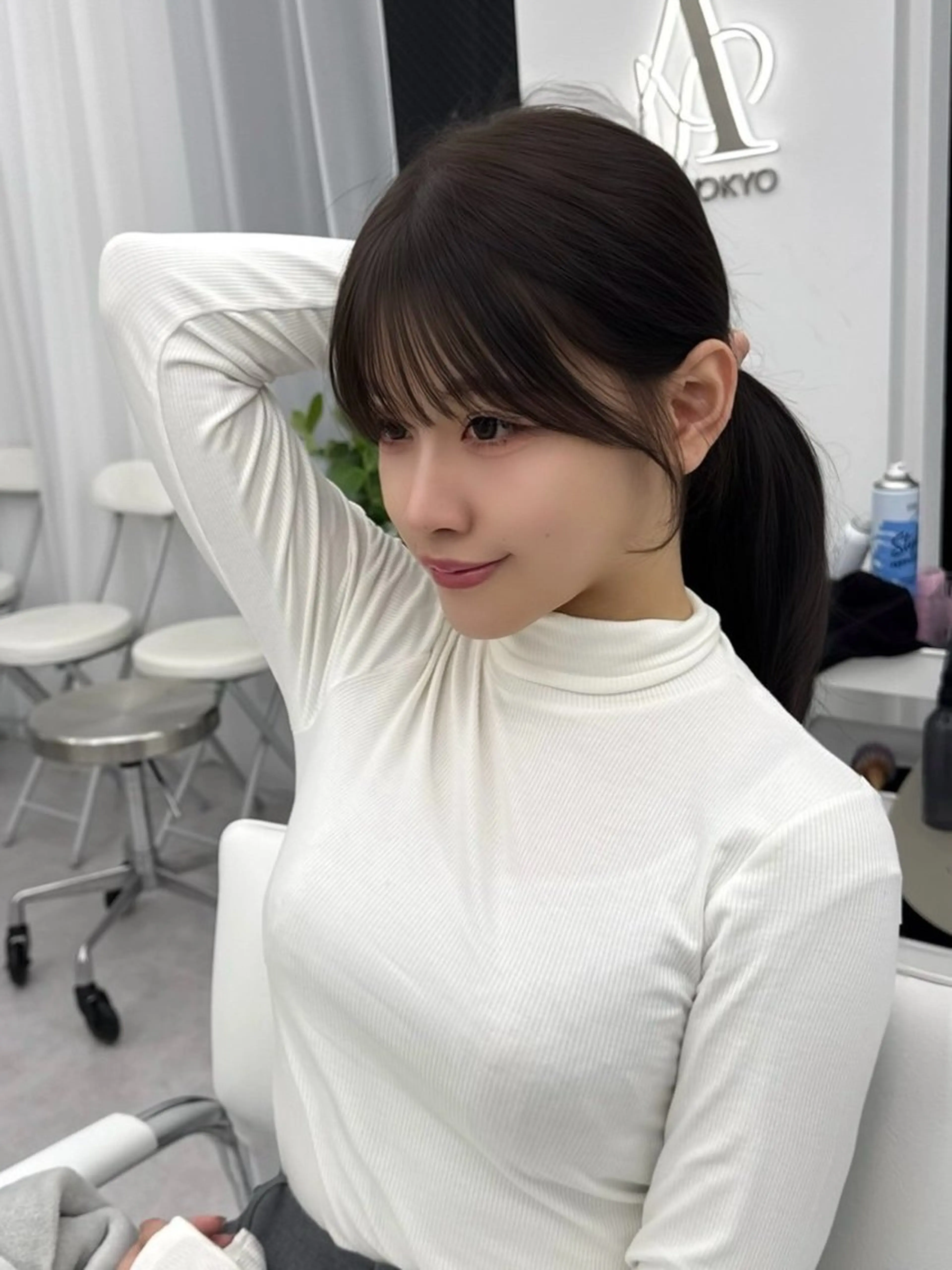 ミディアム カラー ヘアアレンジ カット ヘアカラー トリートメント 最小顔周り&レイヤー 特化/池袋/kokiのヘアスタイル