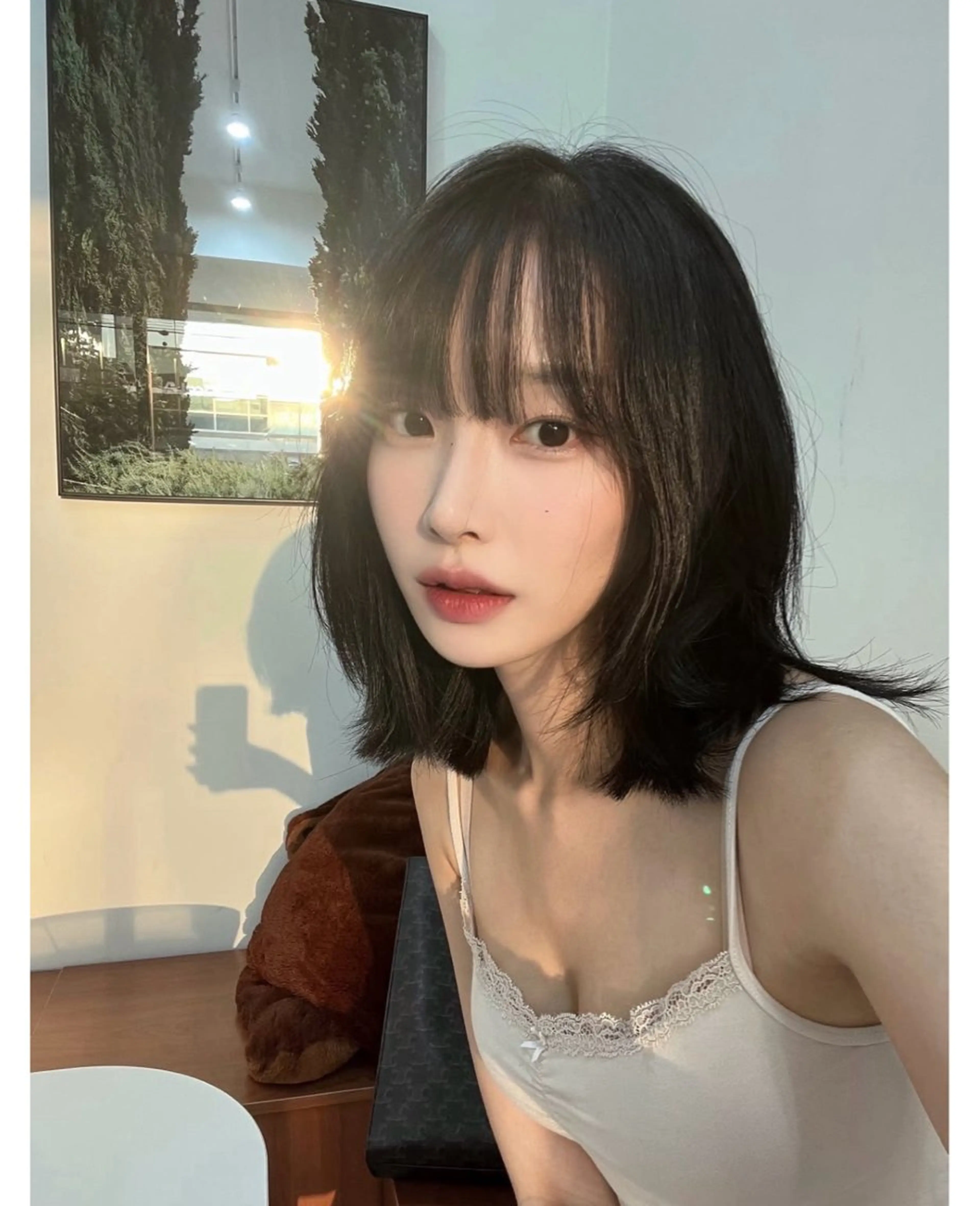 ミディアム カット ショート/レイヤー カット/ミサキ💐のヘアスタイル