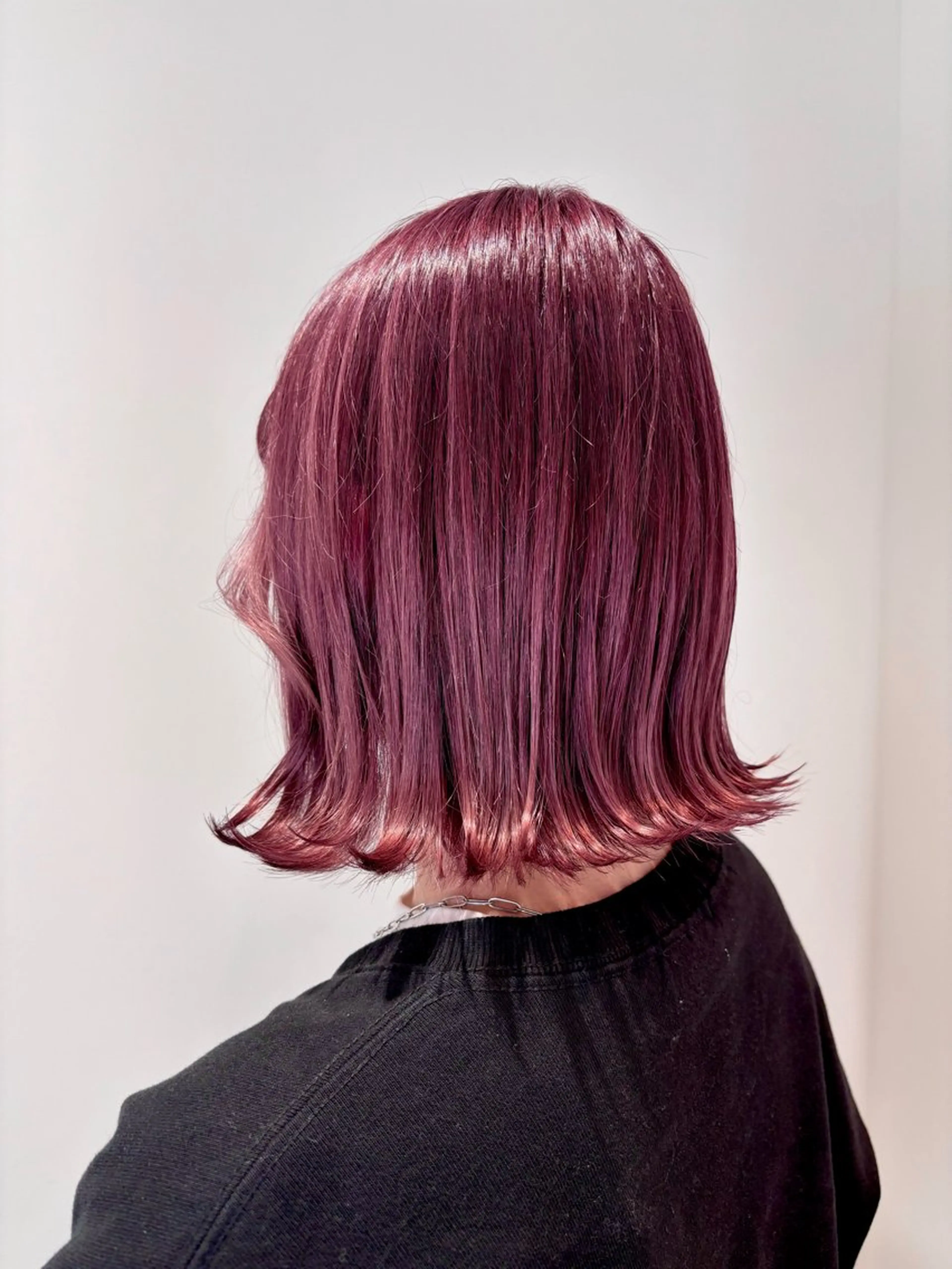 ミディアム カラー ピンクカラー ヘアカラー ducha所属・DUCHA Tomida naoのヘアスタイル