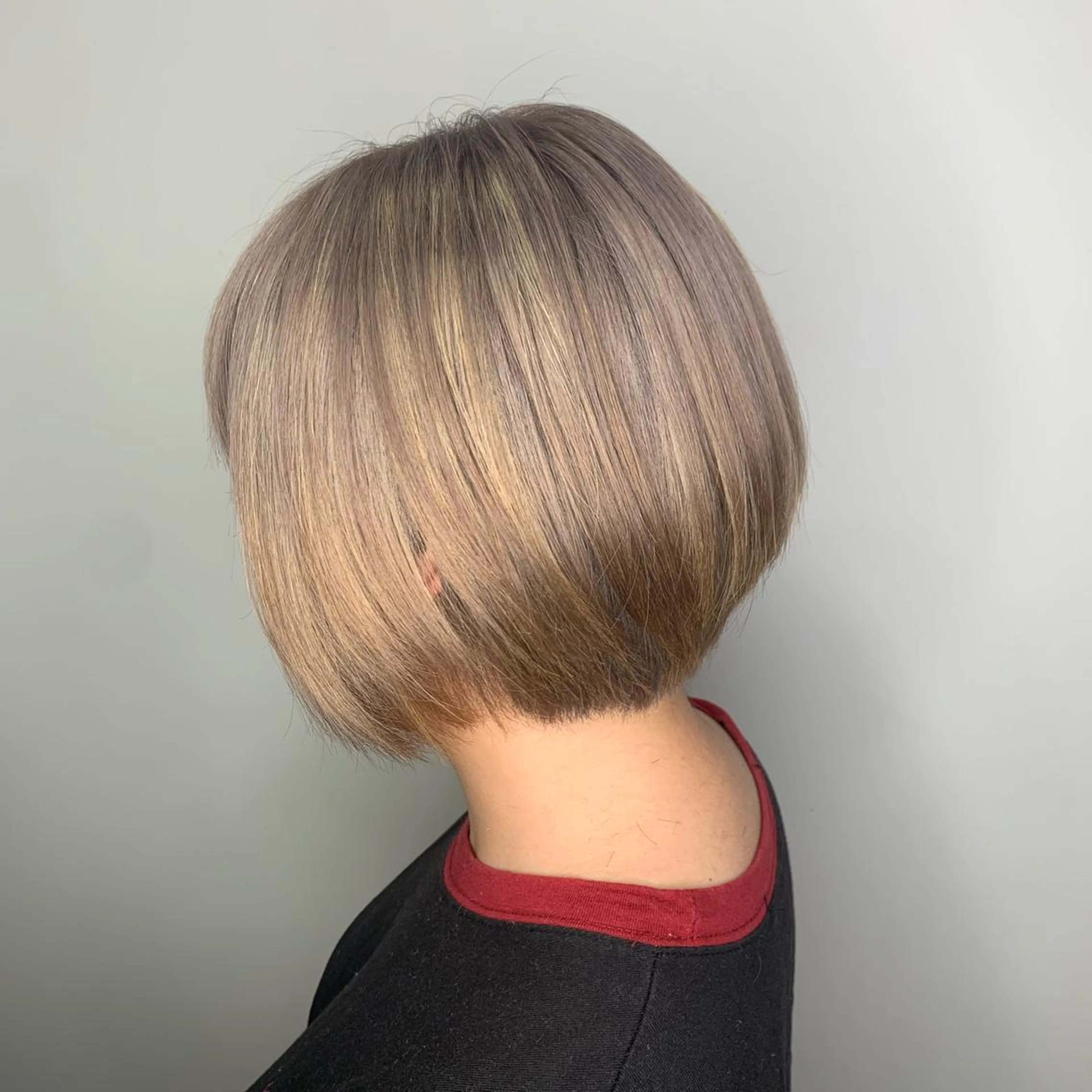 ショート カラー 透明感カラー ハイライトカラー ハイトーンカラー ハイライト AMI ウルフパーマ/メンズのヘアスタイル