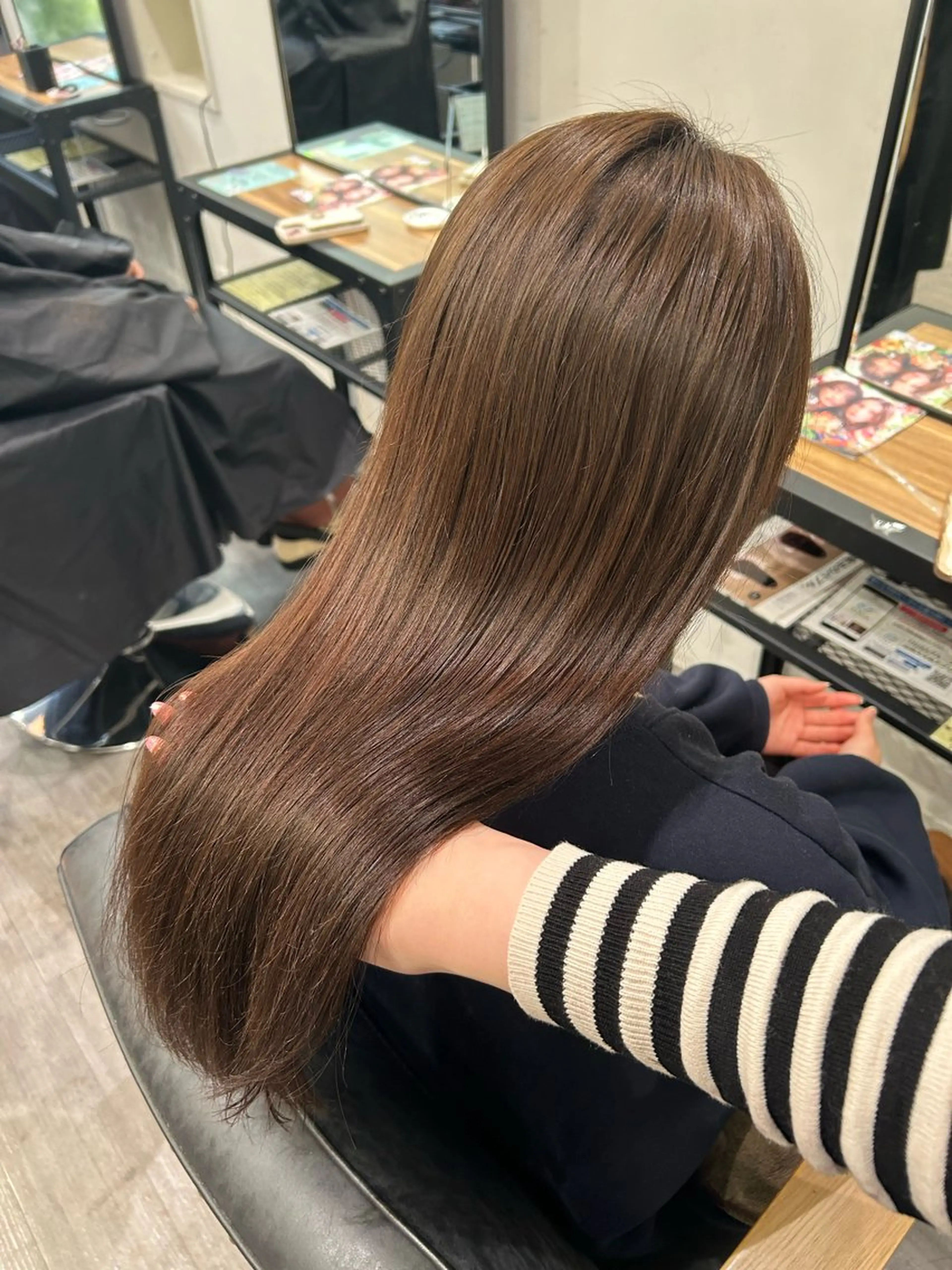 ロング カラー ブラウンカラー チョコレートブラウン ヘアカラー トリートメント カラーリスト💟草間 紫音💟のヘアスタイル