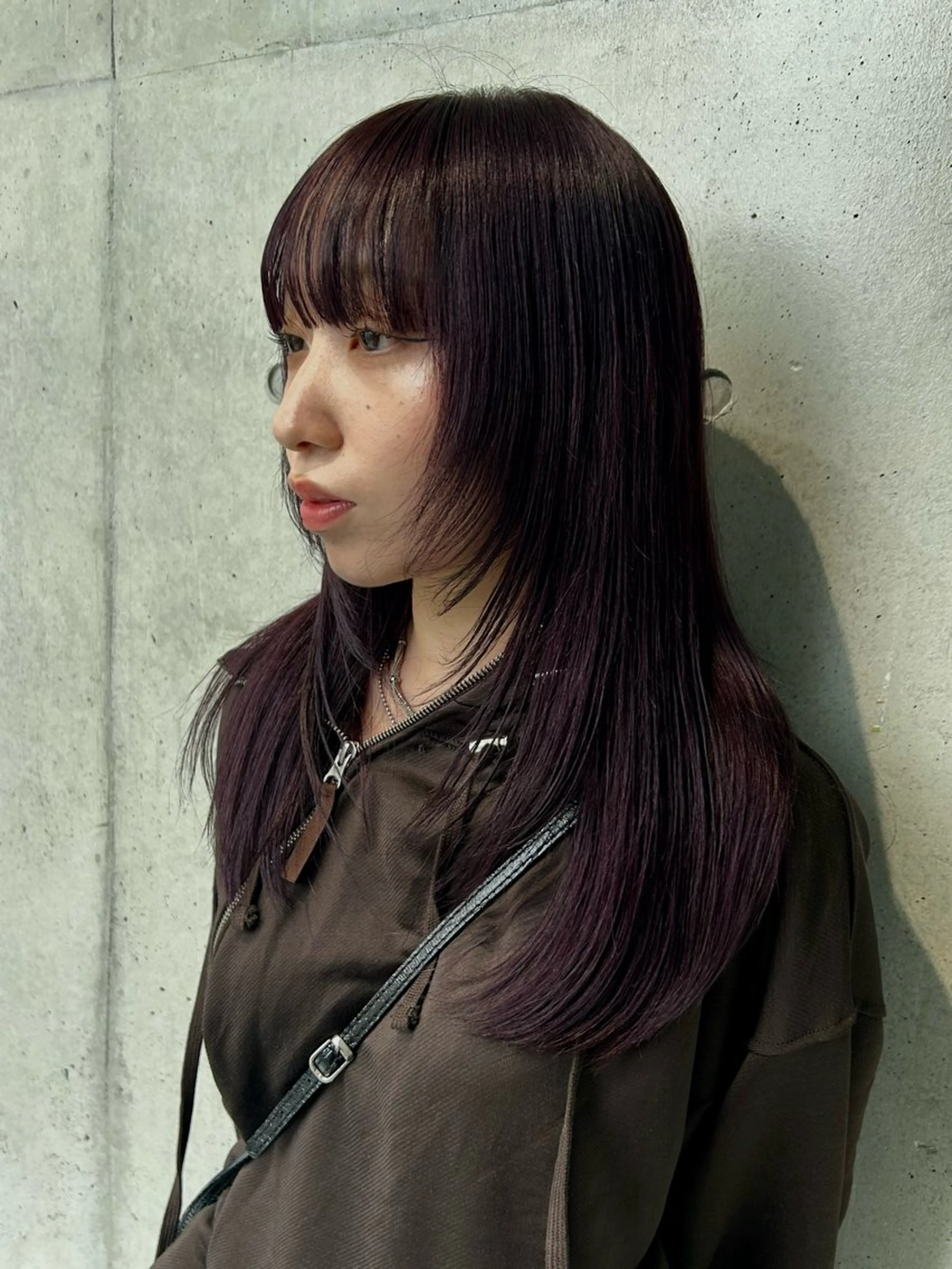 ミディアム カラー バイオレットカラー ヘアカラー ARTE aoyama所属・ハイトーン/ボブ/ sakura🪽のヘアスタイル