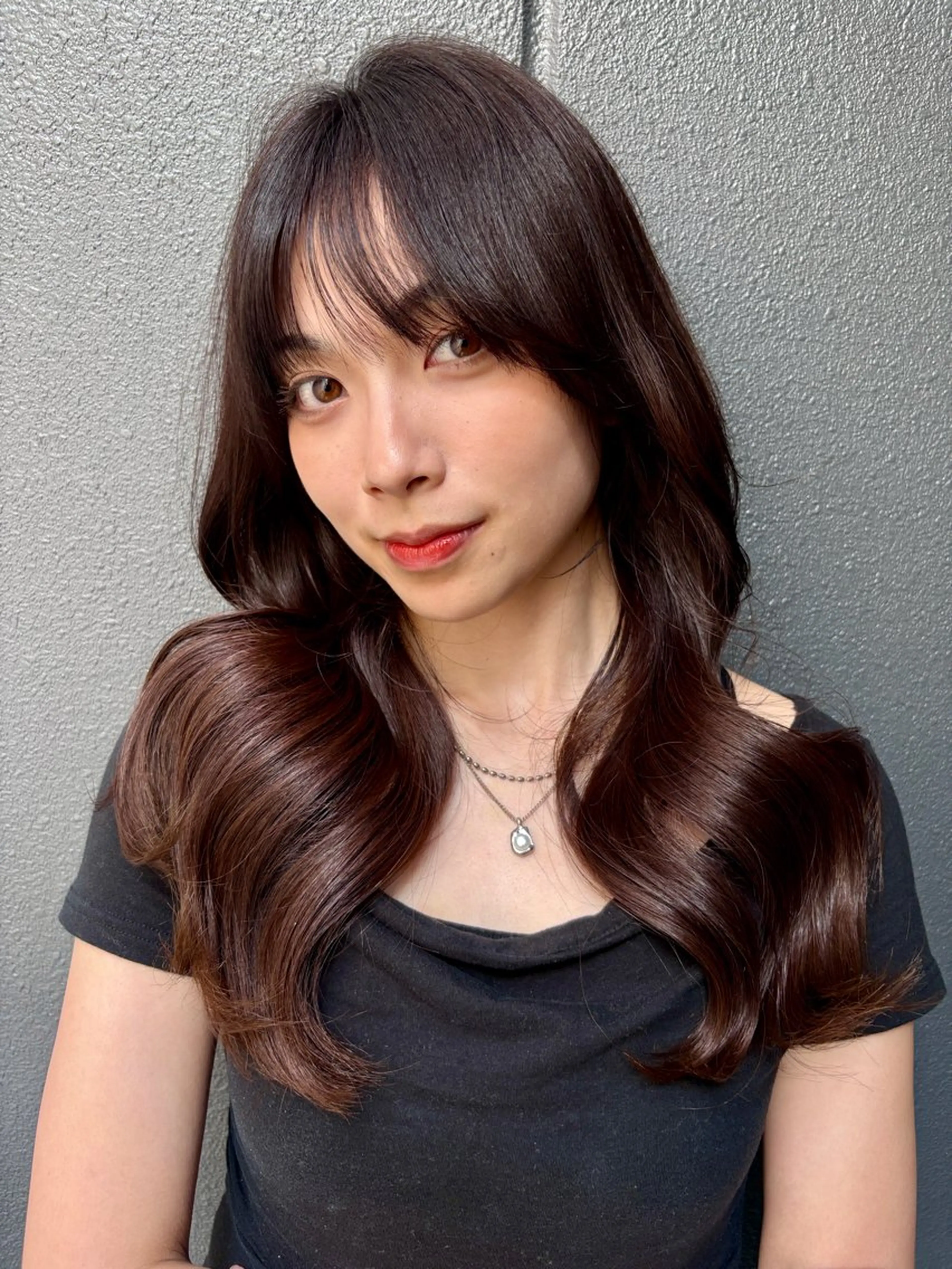 セミロング ヘアカラー トリートメント 佐藤 優成のヘアスタイル