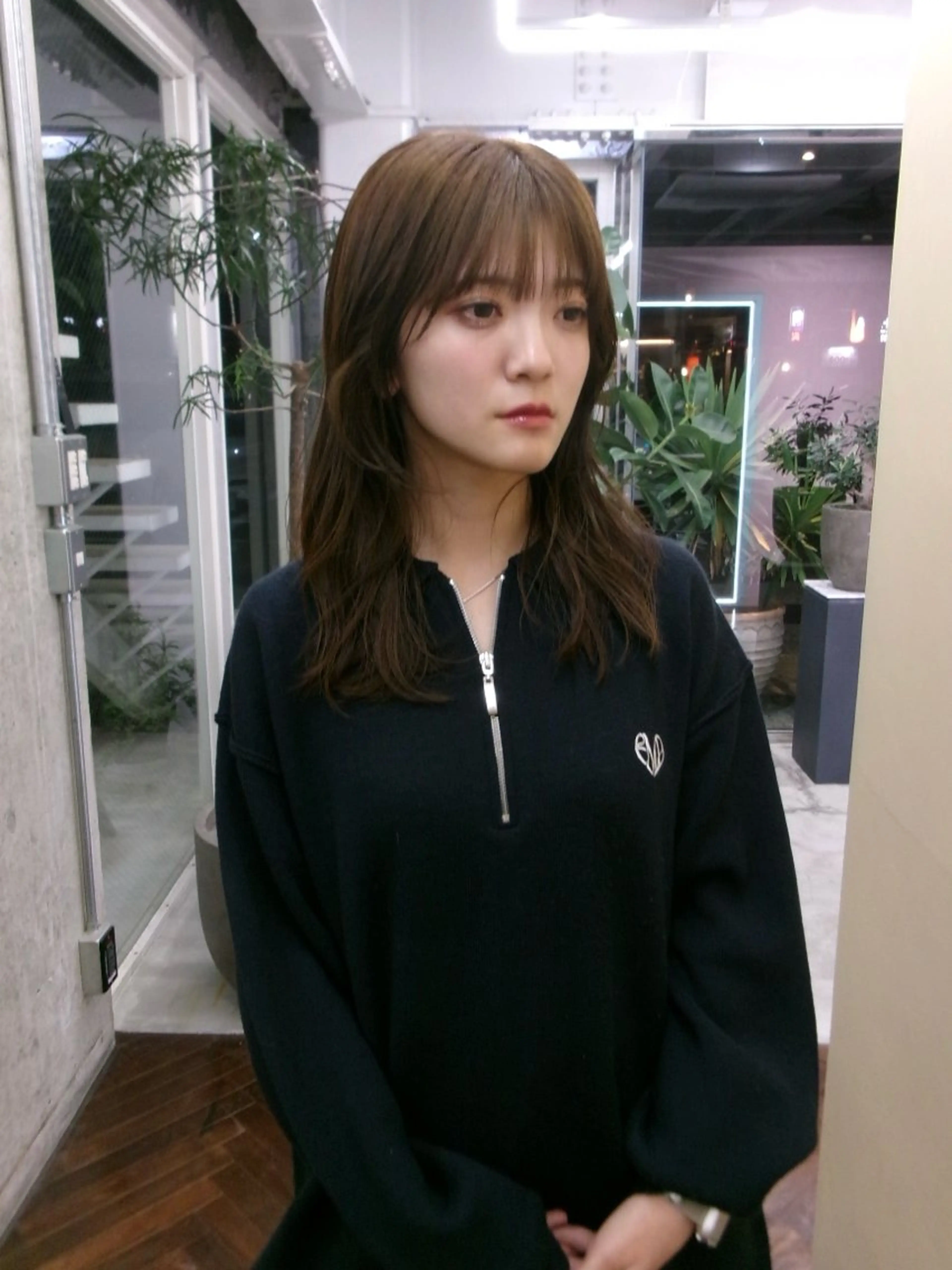 ミディアム レイヤーカット カット ヘアカラー トリートメント ニワ/レイヤーカット /透明感カラー💎のヘアスタイル