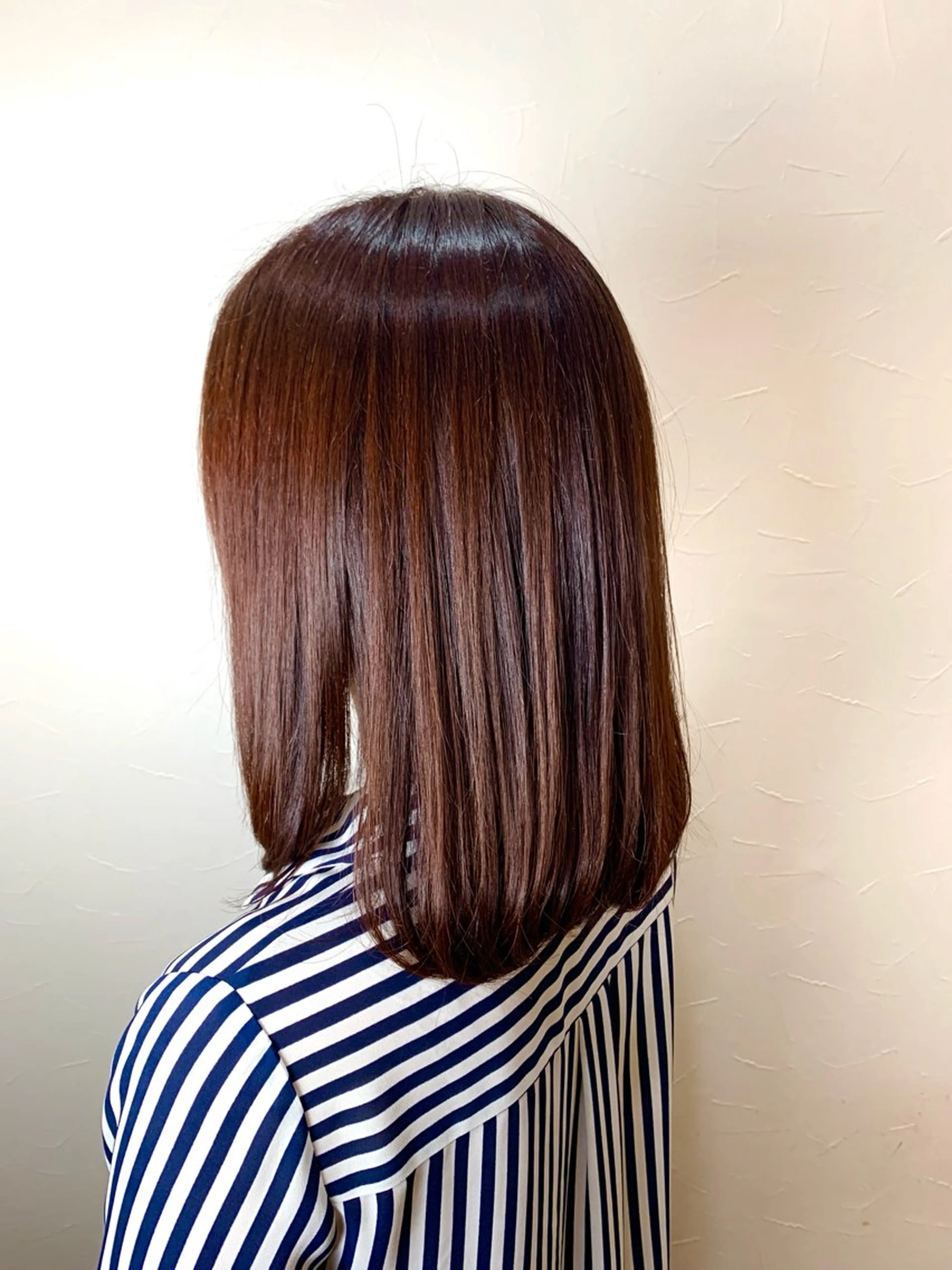 ミディアム 縮毛矯正&髪質改善/ きょうの🐺のヘアスタイル