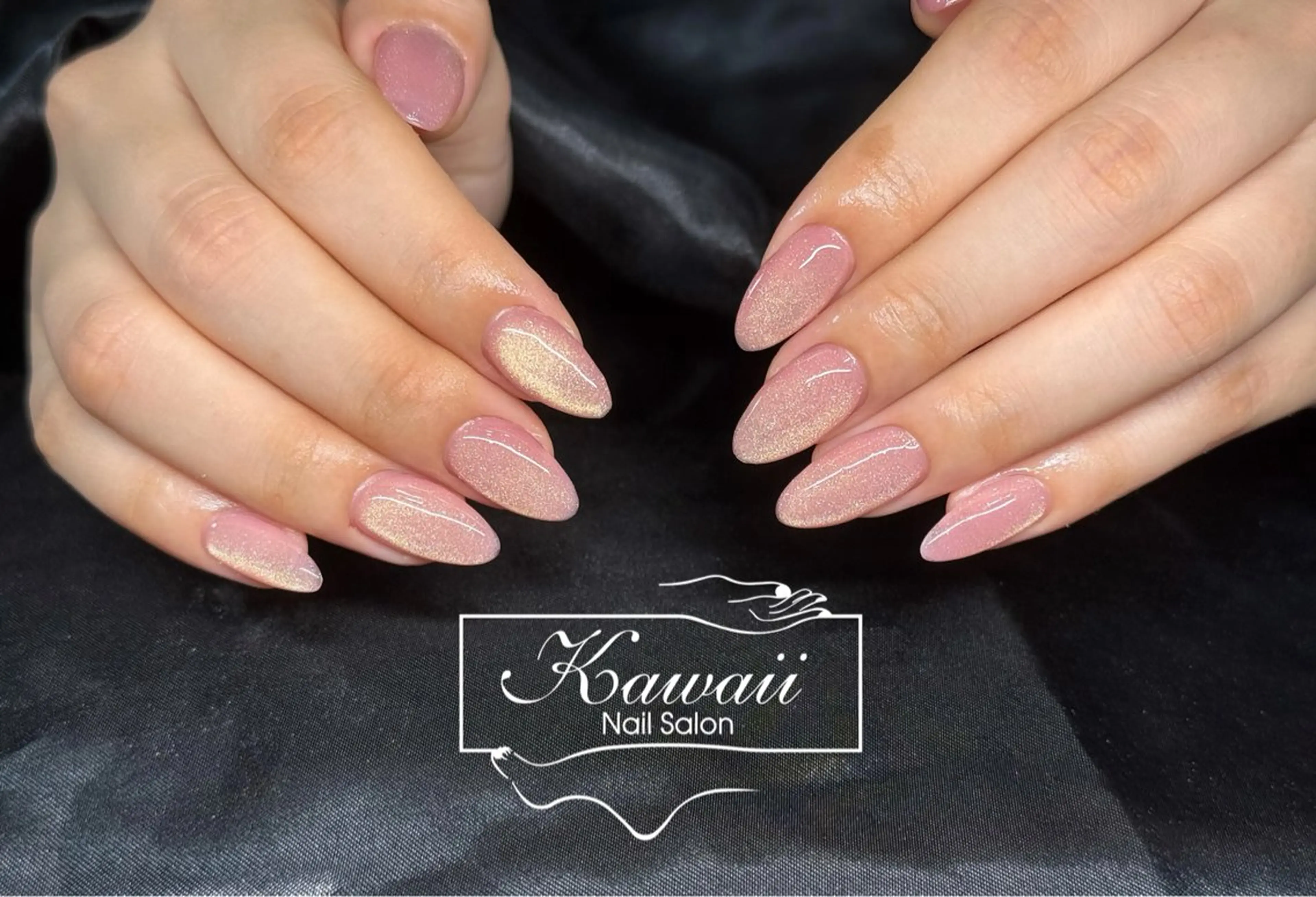 ネイル アートネイル 長さ出し フレンチネイル ジェルネイル 韓国ネイル ハンドネイル Kawaii Nail Salon所属・Kawaii-jp Tomisatoのネイルデザイン