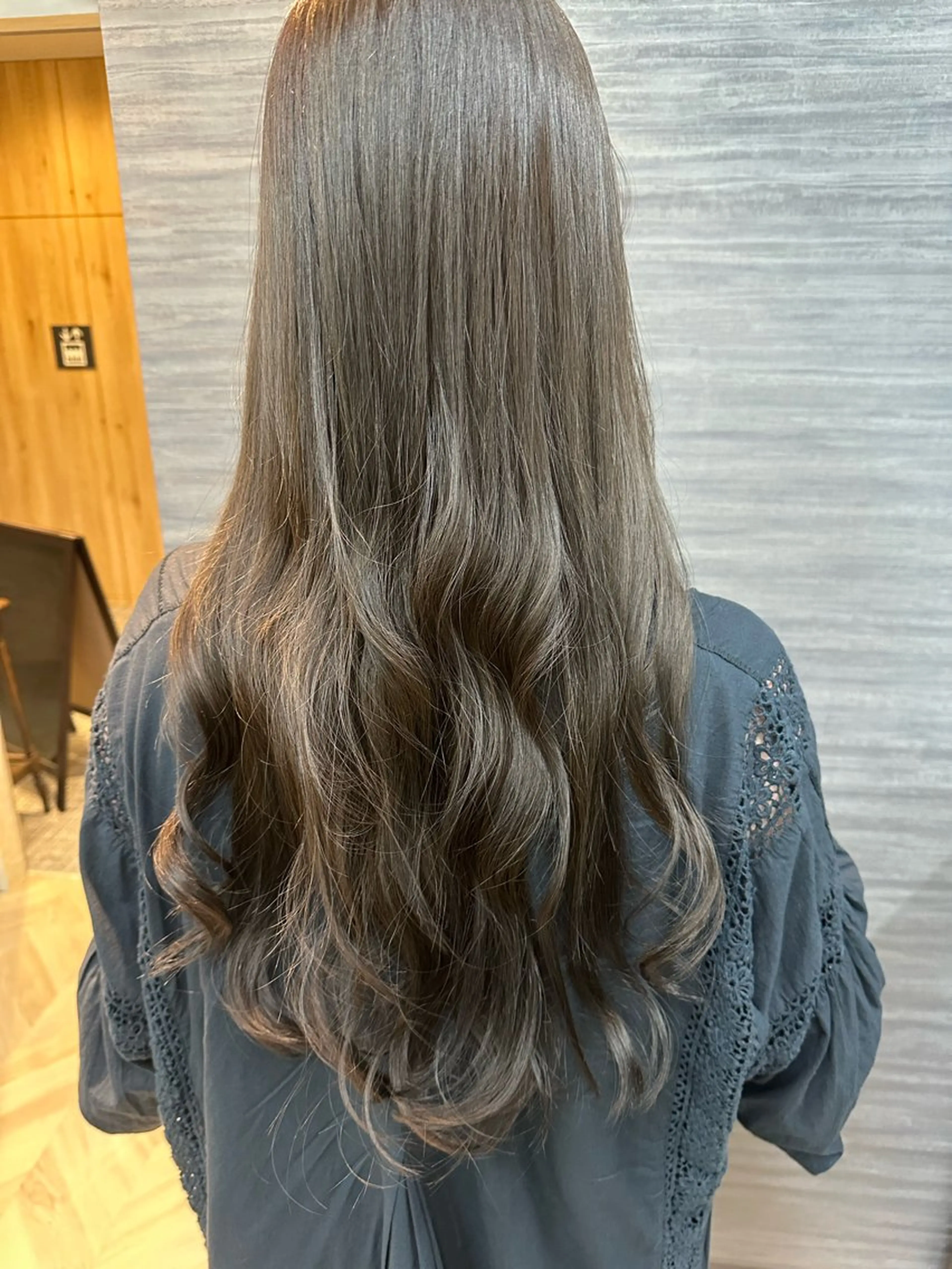 ロング 藤本渚杜/メンズ パーマ/艶カラーのヘアスタイル