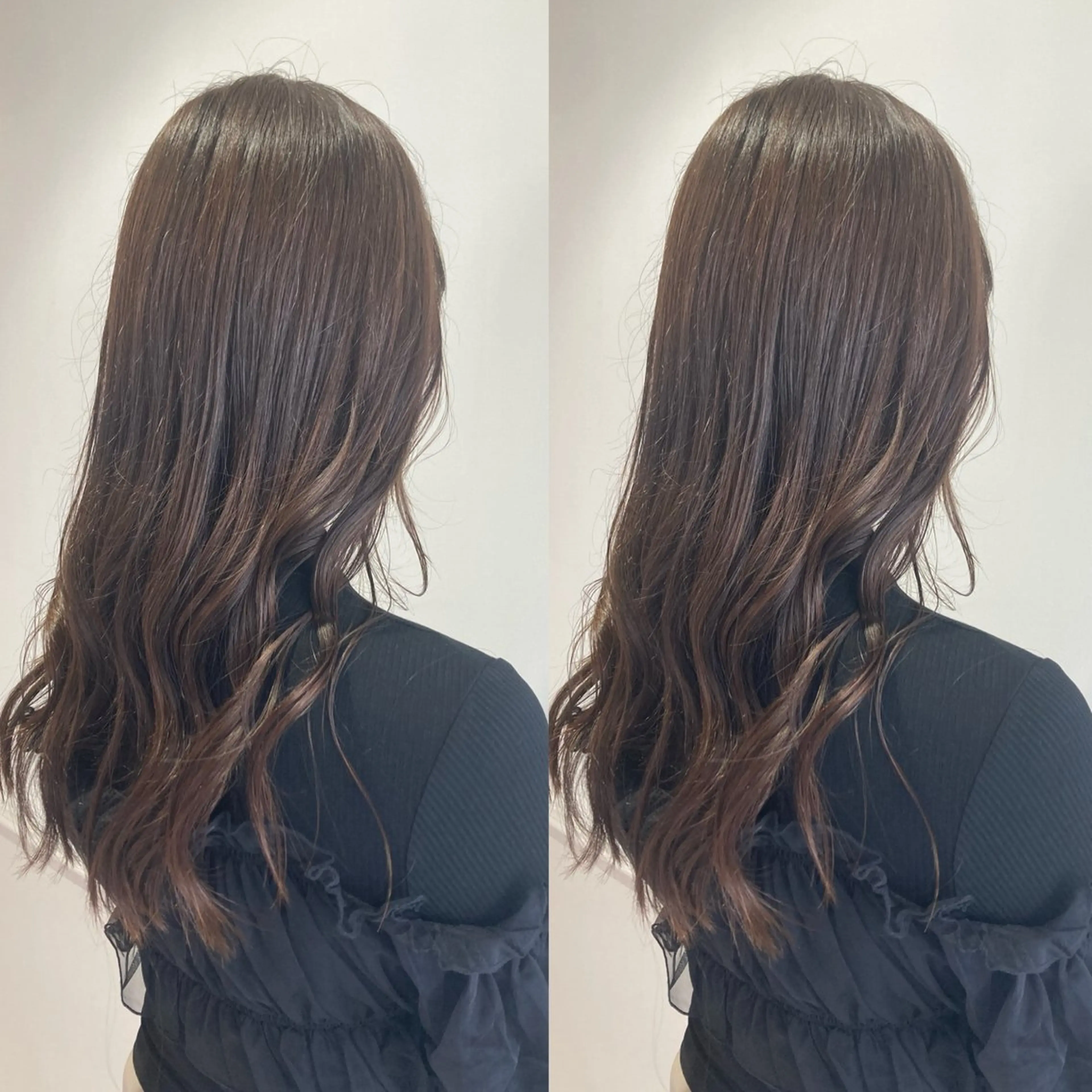 ミディアム ヘアカラー schon所属・み うのヘアスタイル