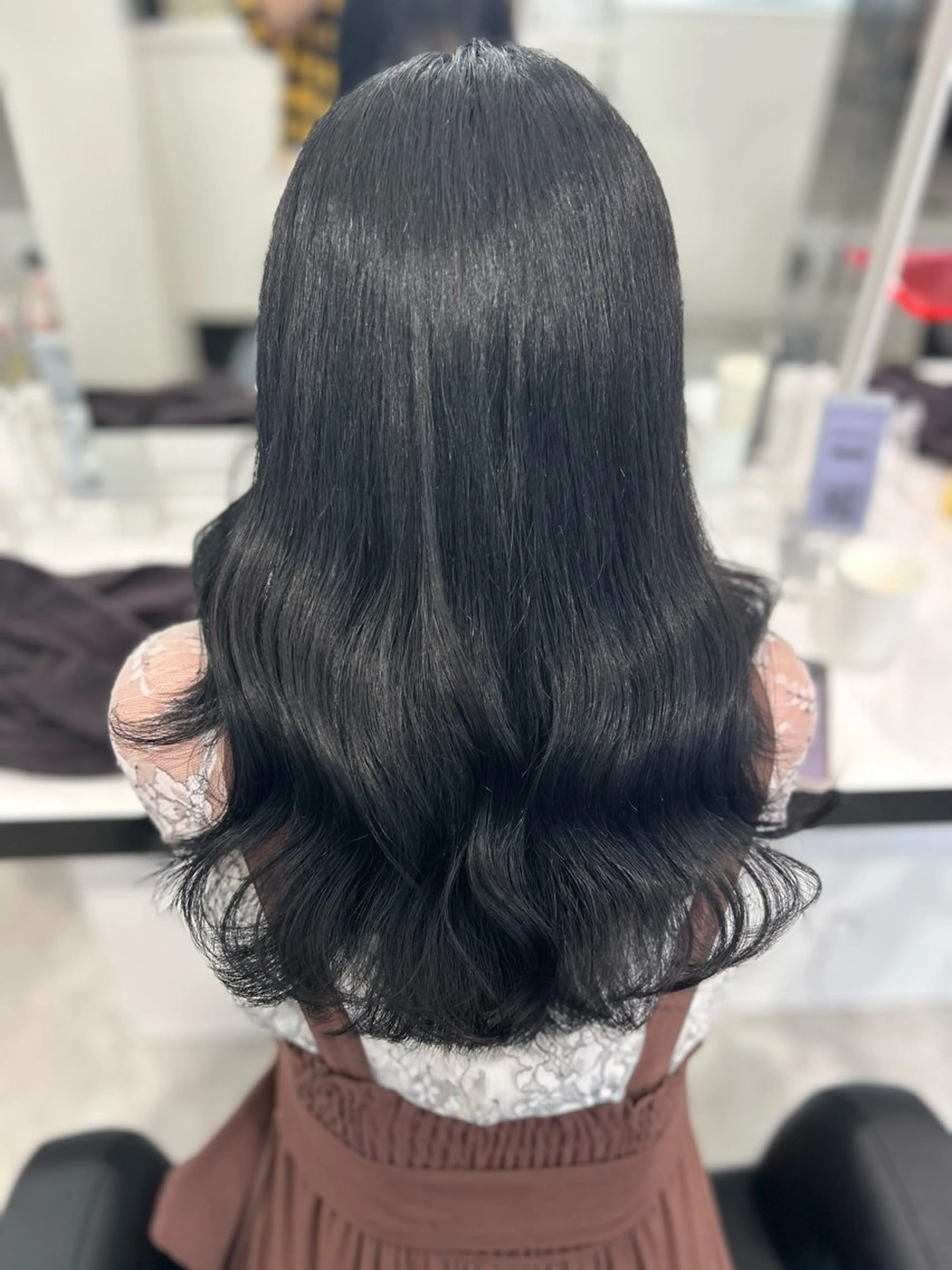 ロング 韓国レディヘア🤍 暗髪🤍miraiのヘアスタイル