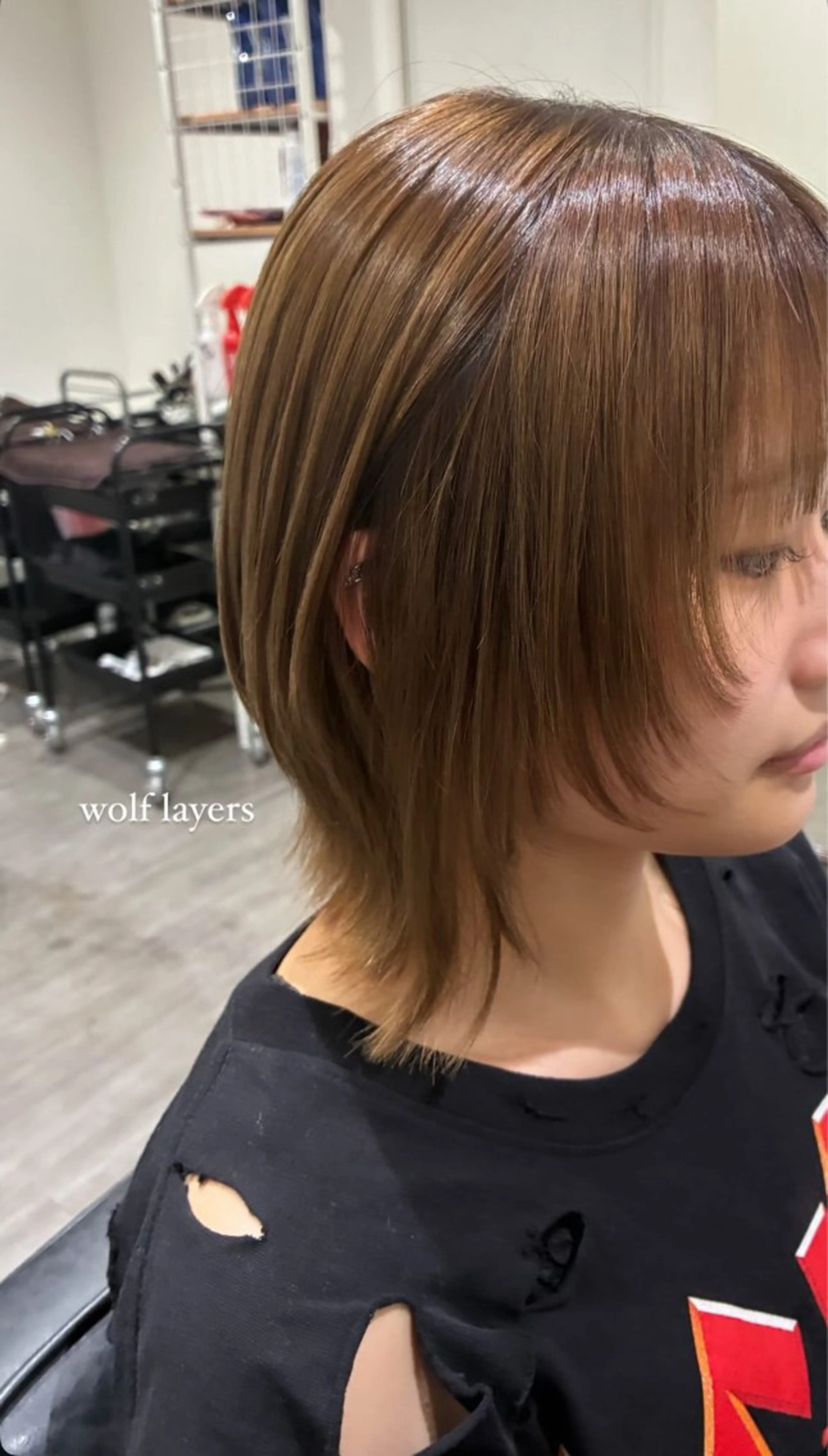 ミディアム カット ヘアカラー cocotte🦋 miyuのヘアスタイル