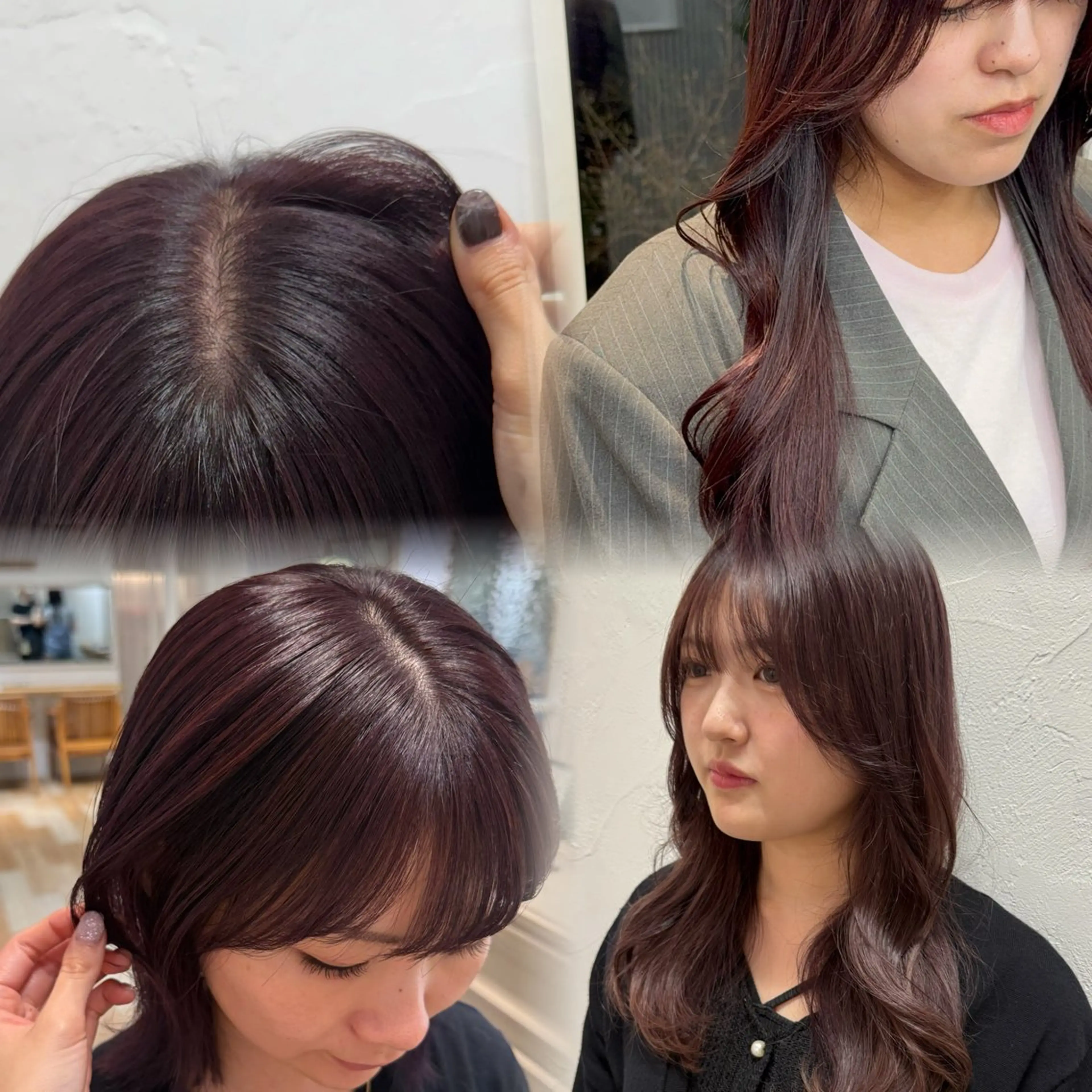 ロング カラー ヘアカラー Lomalia もえかのヘアスタイル