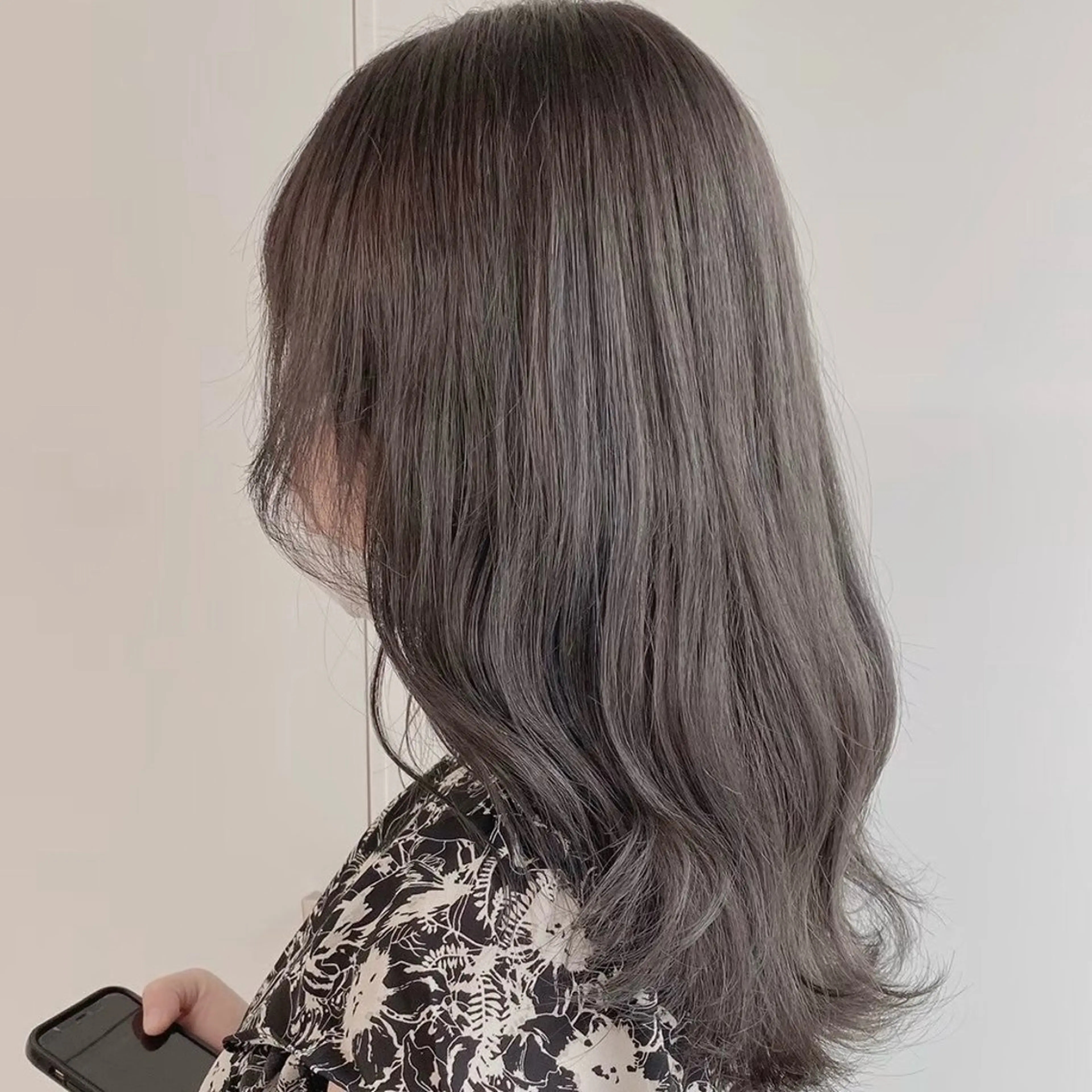 セミロング カラー ヘアカラー 透明感/グレージュ /るな🪽のヘアスタイル
