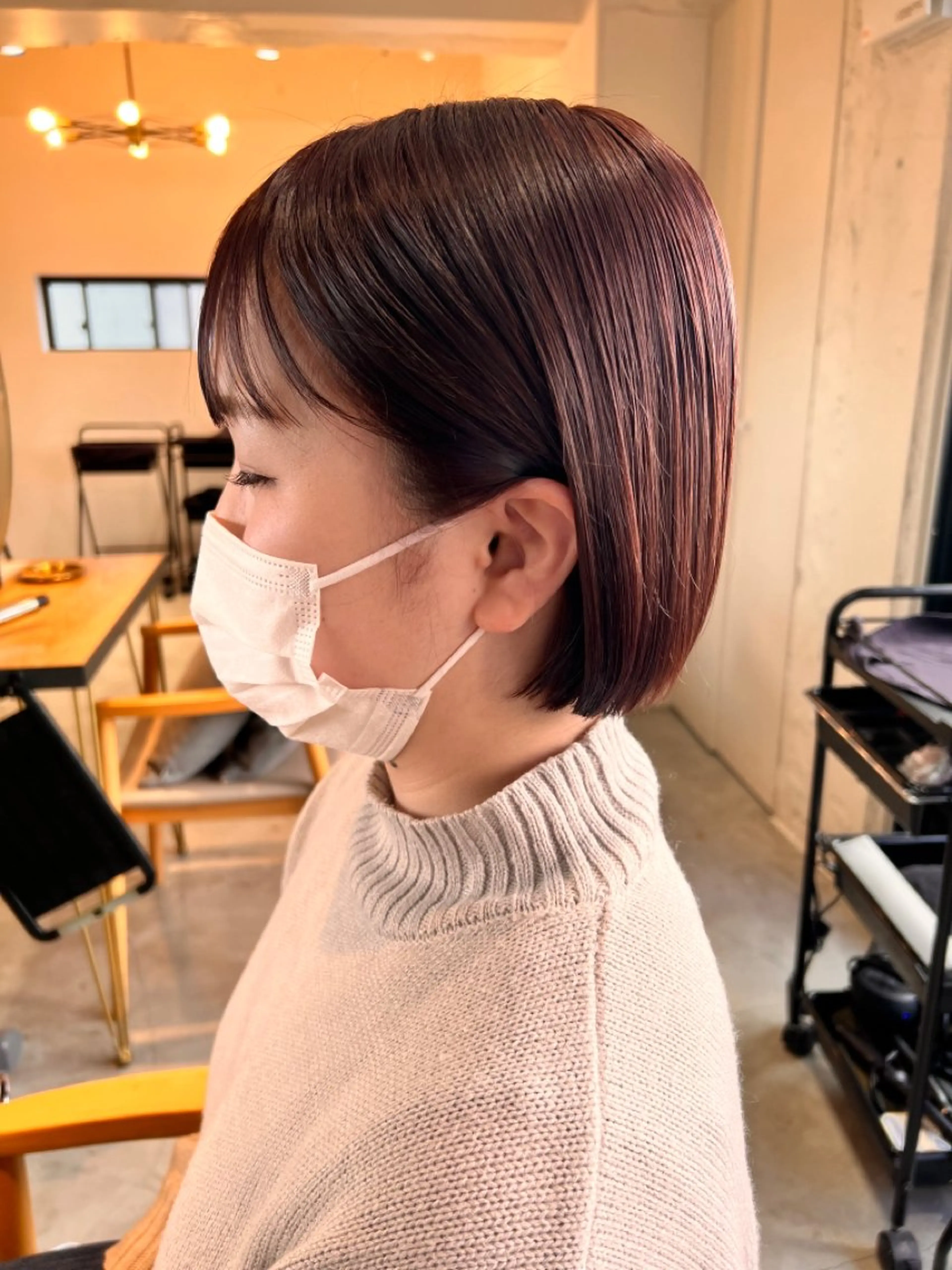 ショート カラー レイヤー/ボブ /カット泉谷七登のヘアスタイル