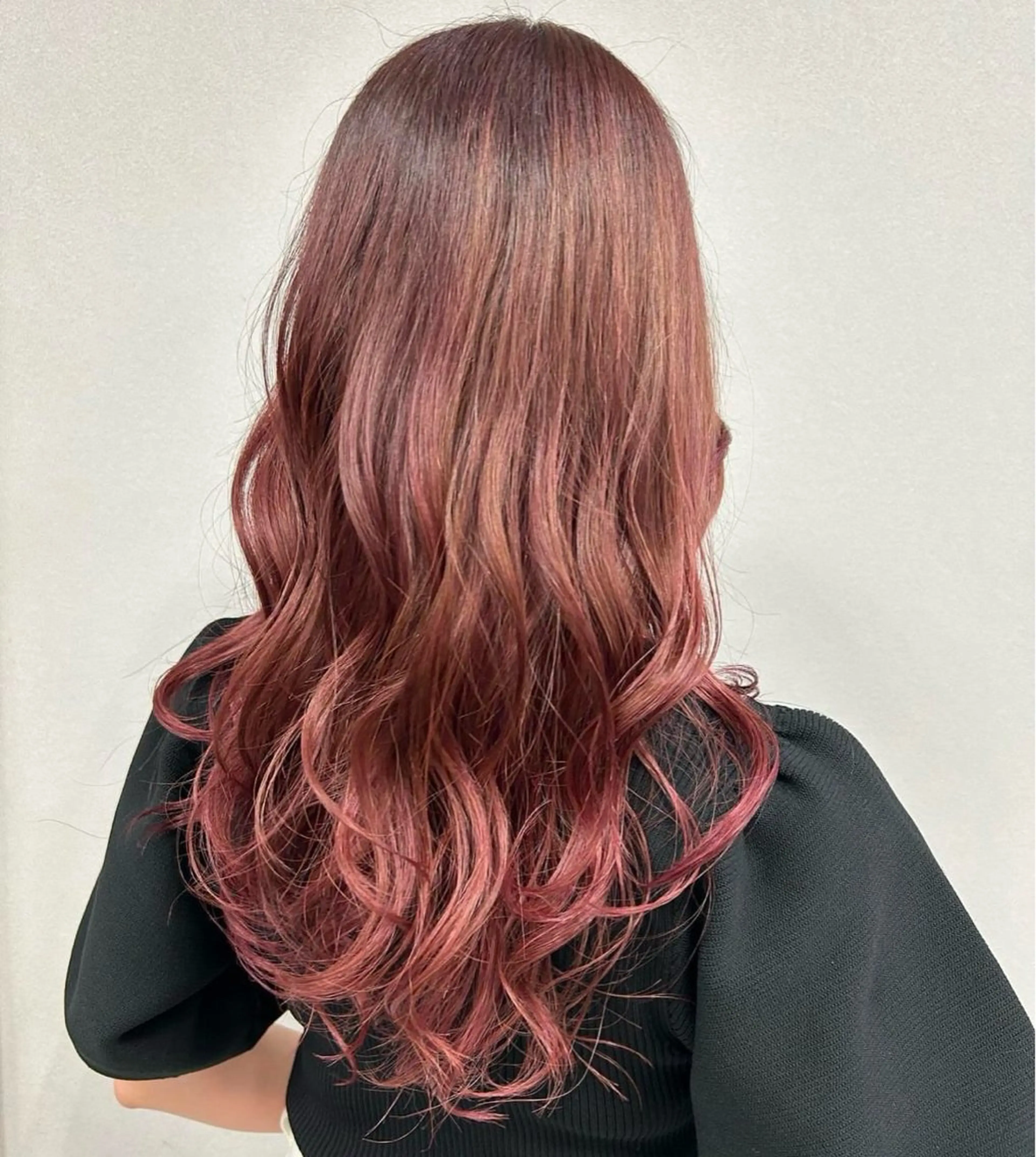 カラー ベージュカラー ピンクカラー ピンクベージュ ヘアカラー A BY WHO(エーバイフー)江坂店所属・荻野 晴香のヘアスタイル