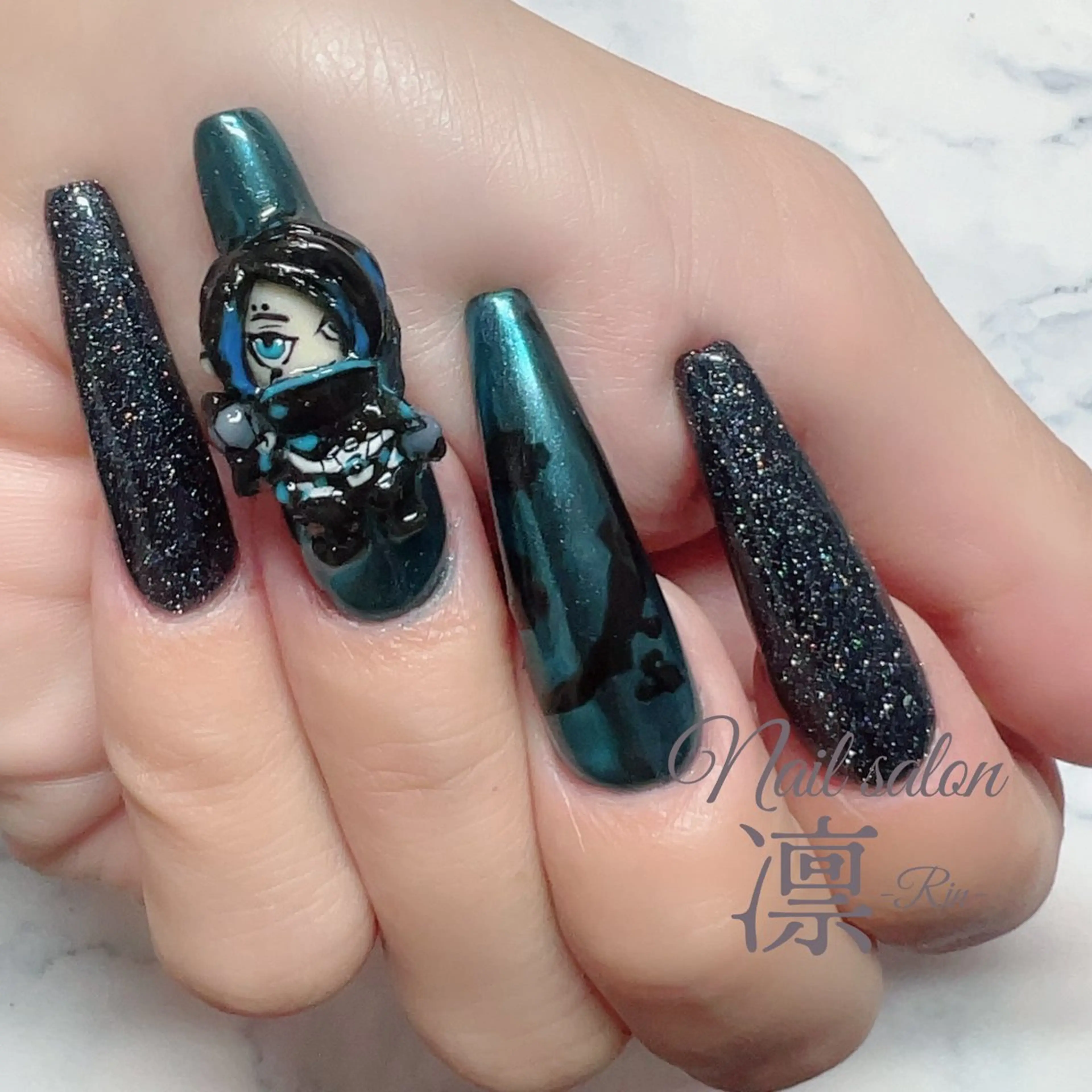 ネイル スカルプネイル private salon凛のネイルデザイン