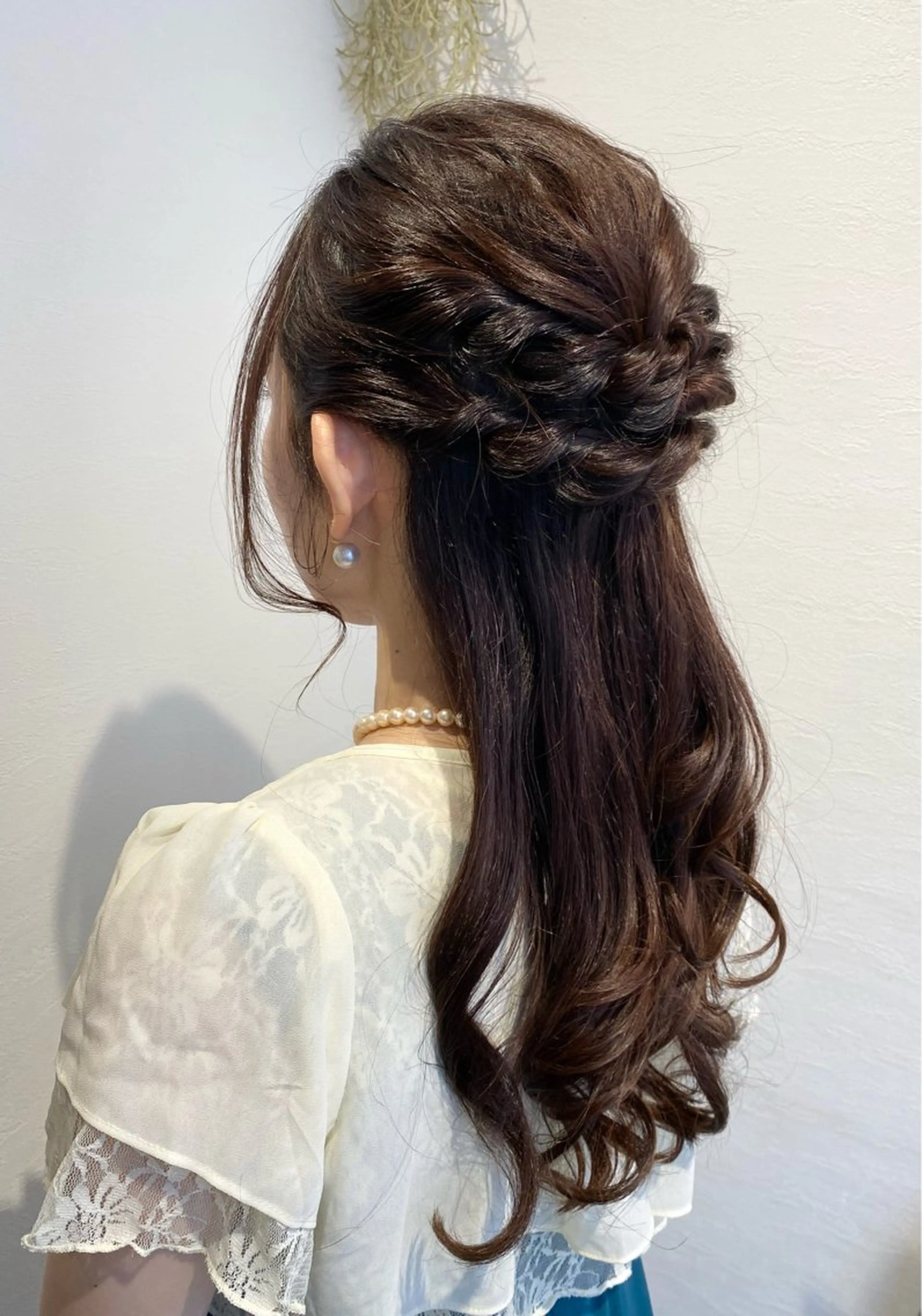 ロング ヘアアレンジ ハーフアップ 似合わせカラー✨人気 荻窪🌈川端風子のヘアスタイル