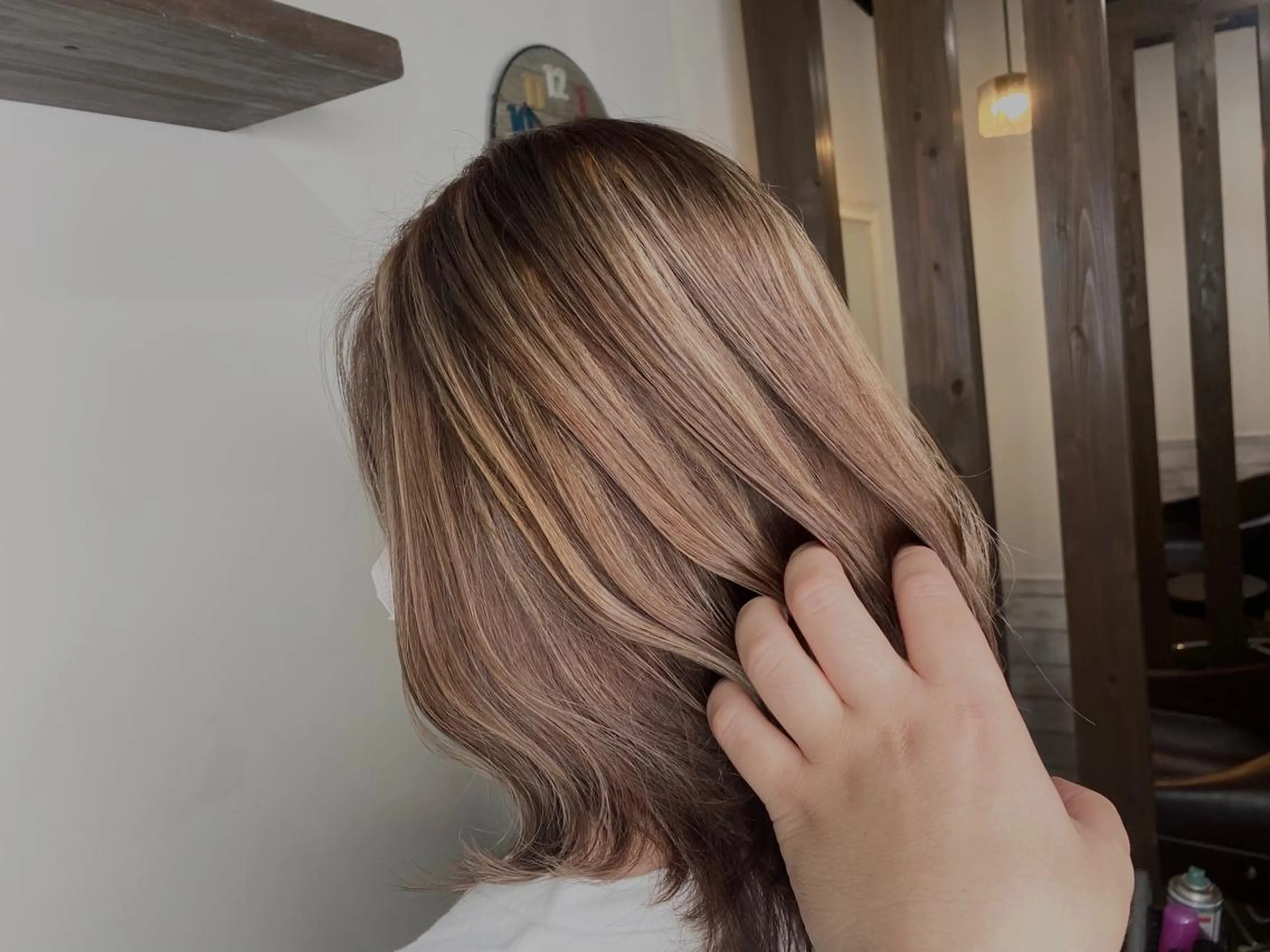 ミディアム カラー カット ヘアカラー 店長 奈須 雄紀のヘアスタイル