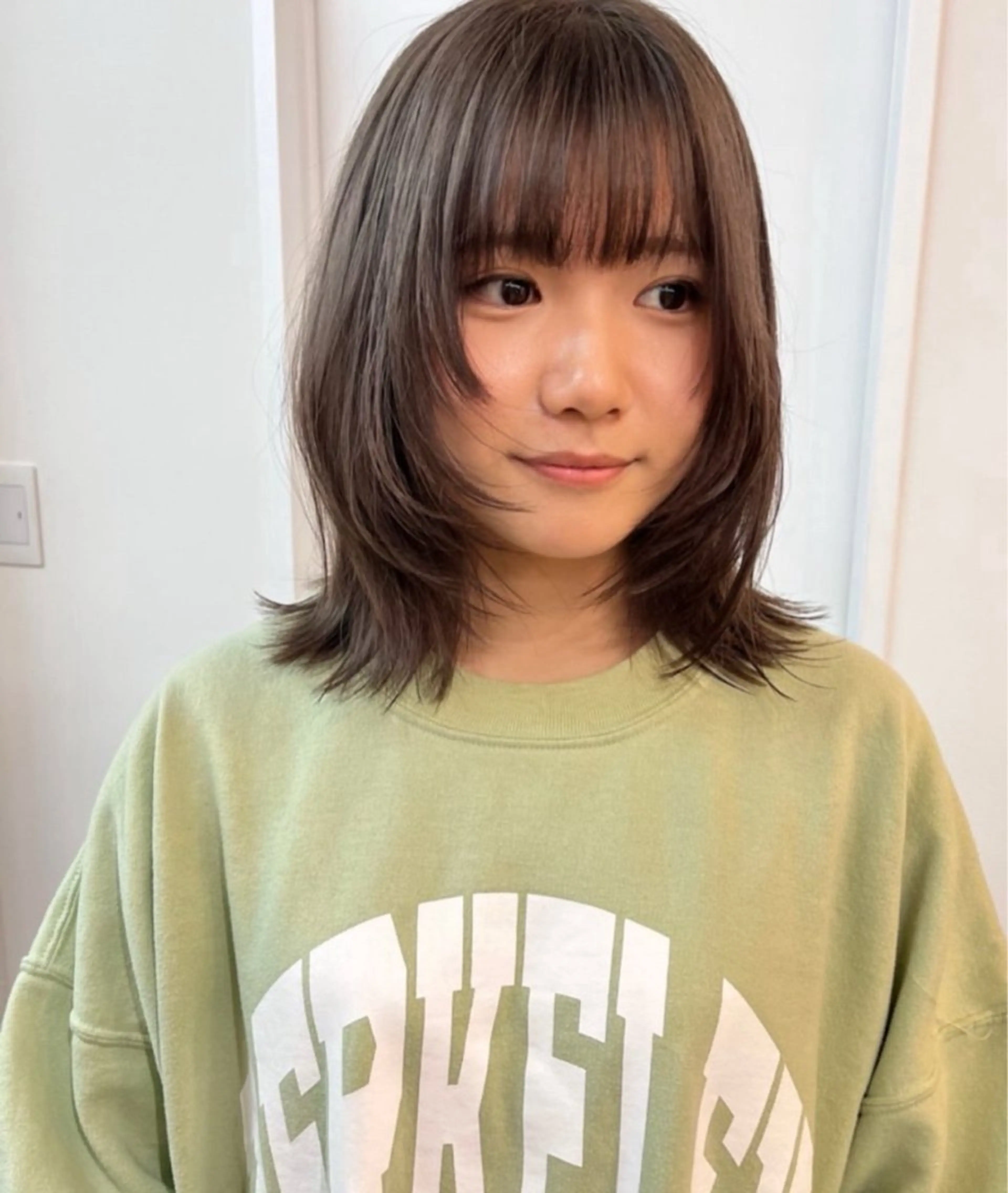ミディアム カラー ヘアカラー トリートメント uni/ haruhi☀️のヘアスタイル