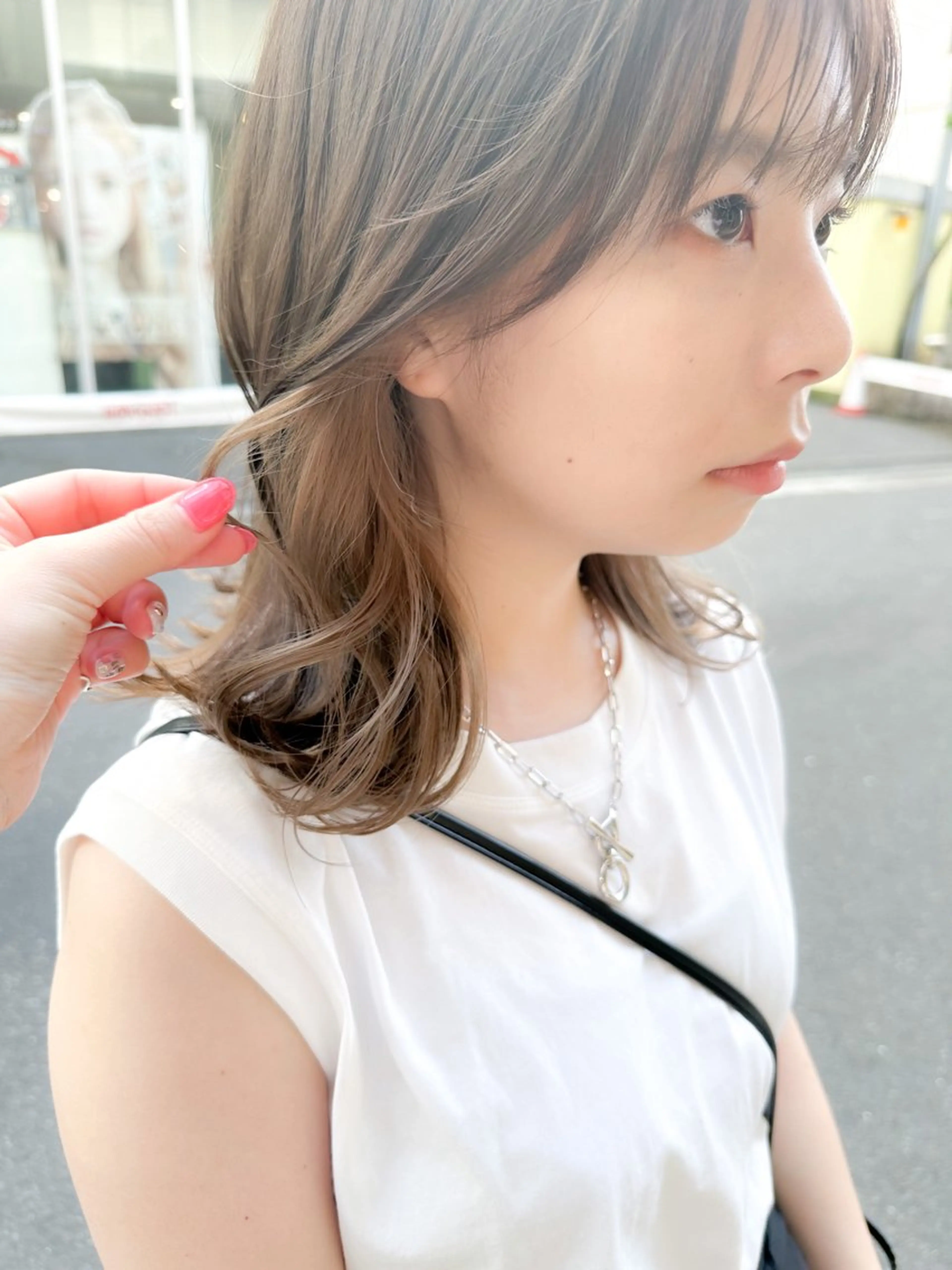 ミディアム カラー ベージュカラー インナーカラー ミルクティーベージュ カット ヘアカラー トリートメント ✨カラー支持No.1 🧸ワキ カナコ🧸のヘアスタイル