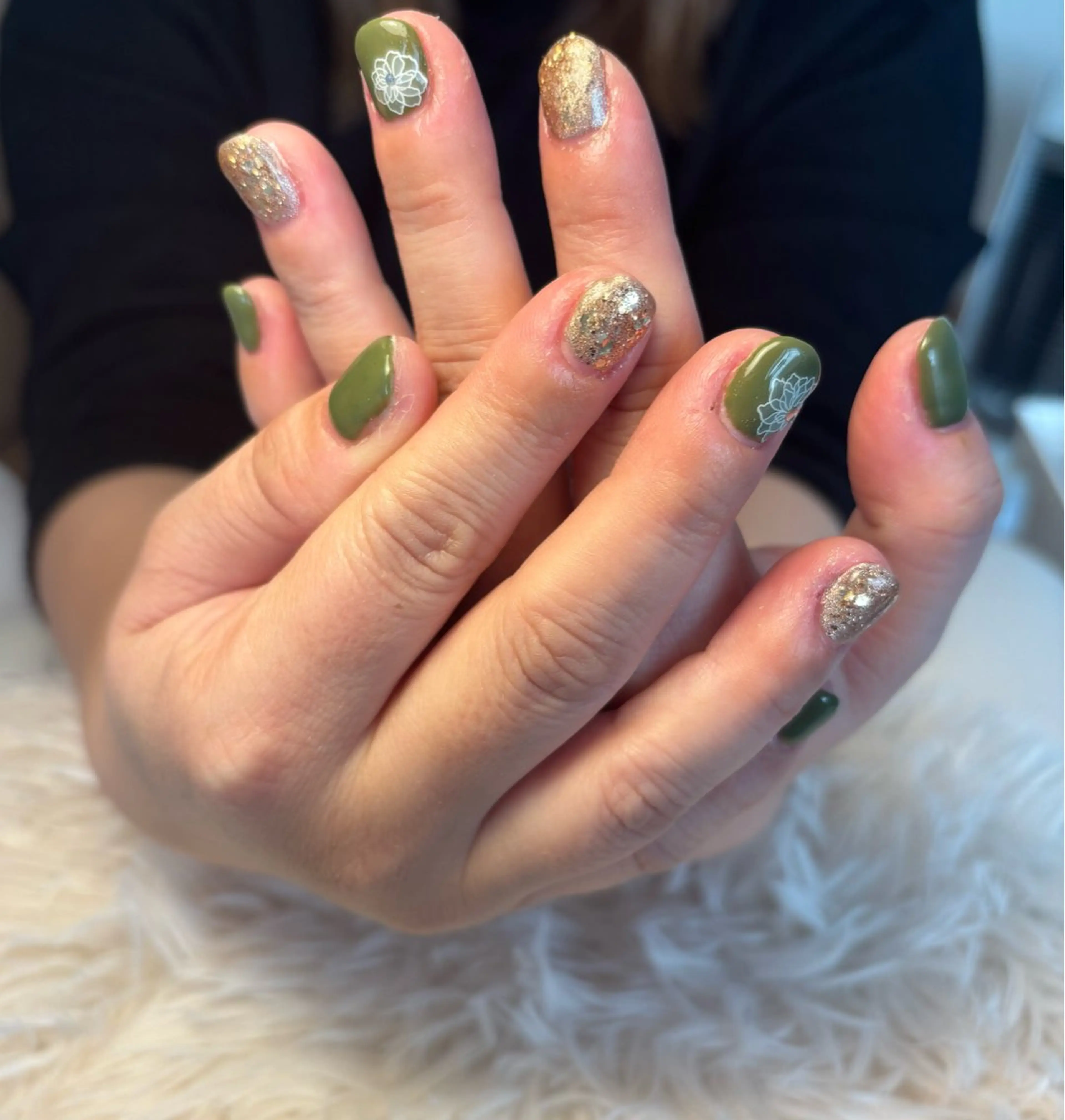 ネイル フラッシュネイル フットネイル フレンチネイル ジェルネイル ガラスフレンチ Nail salon Natulalのネイルデザイン
