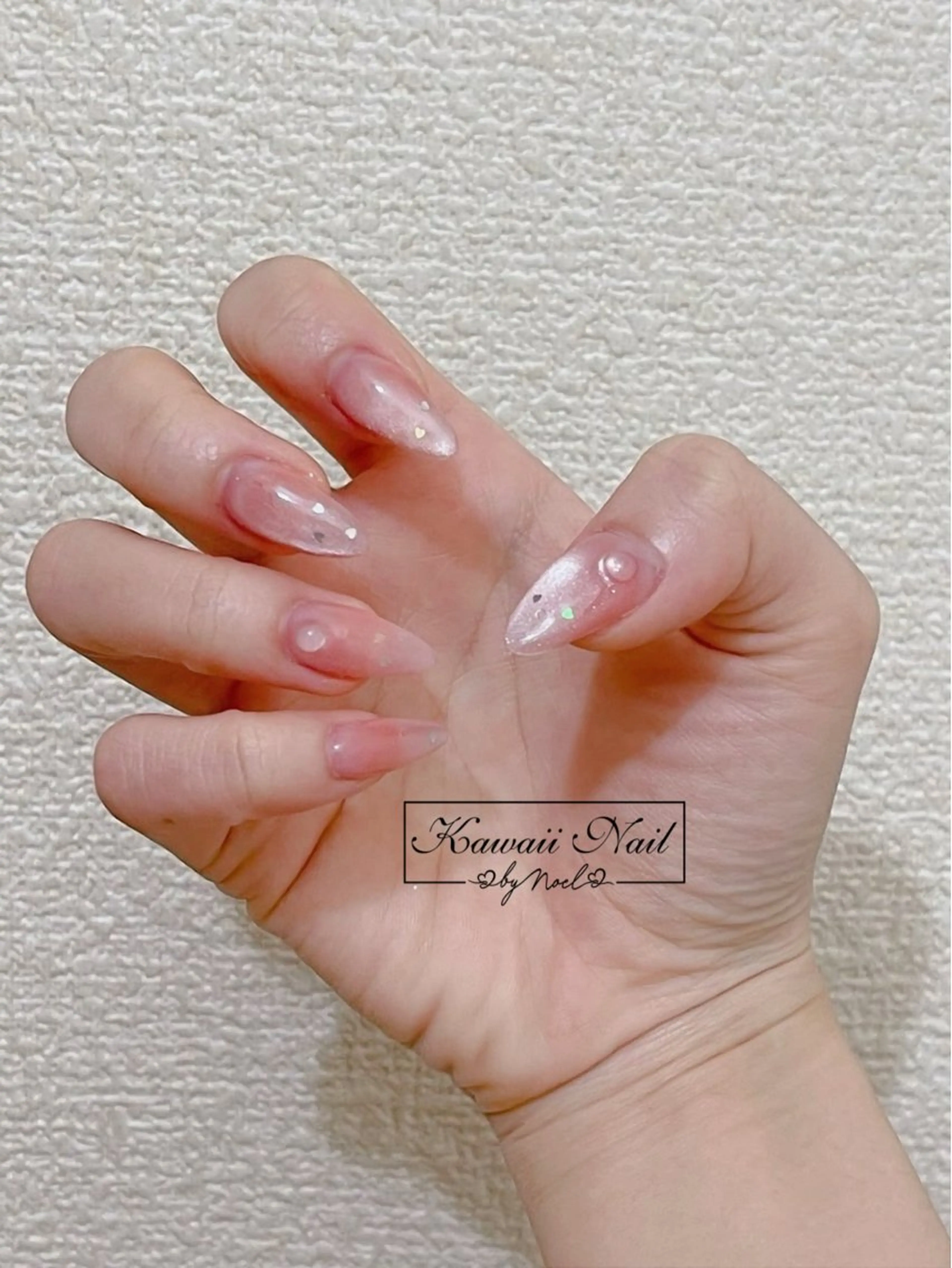 ネイル アートネイル フットネイル フレンチネイル ジェルネイル 韓国ネイル ハンドネイル フットネイル ハンドケア Kawaii Nail Salon所属・Kawaii-jp Tomisatoのネイルデザイン