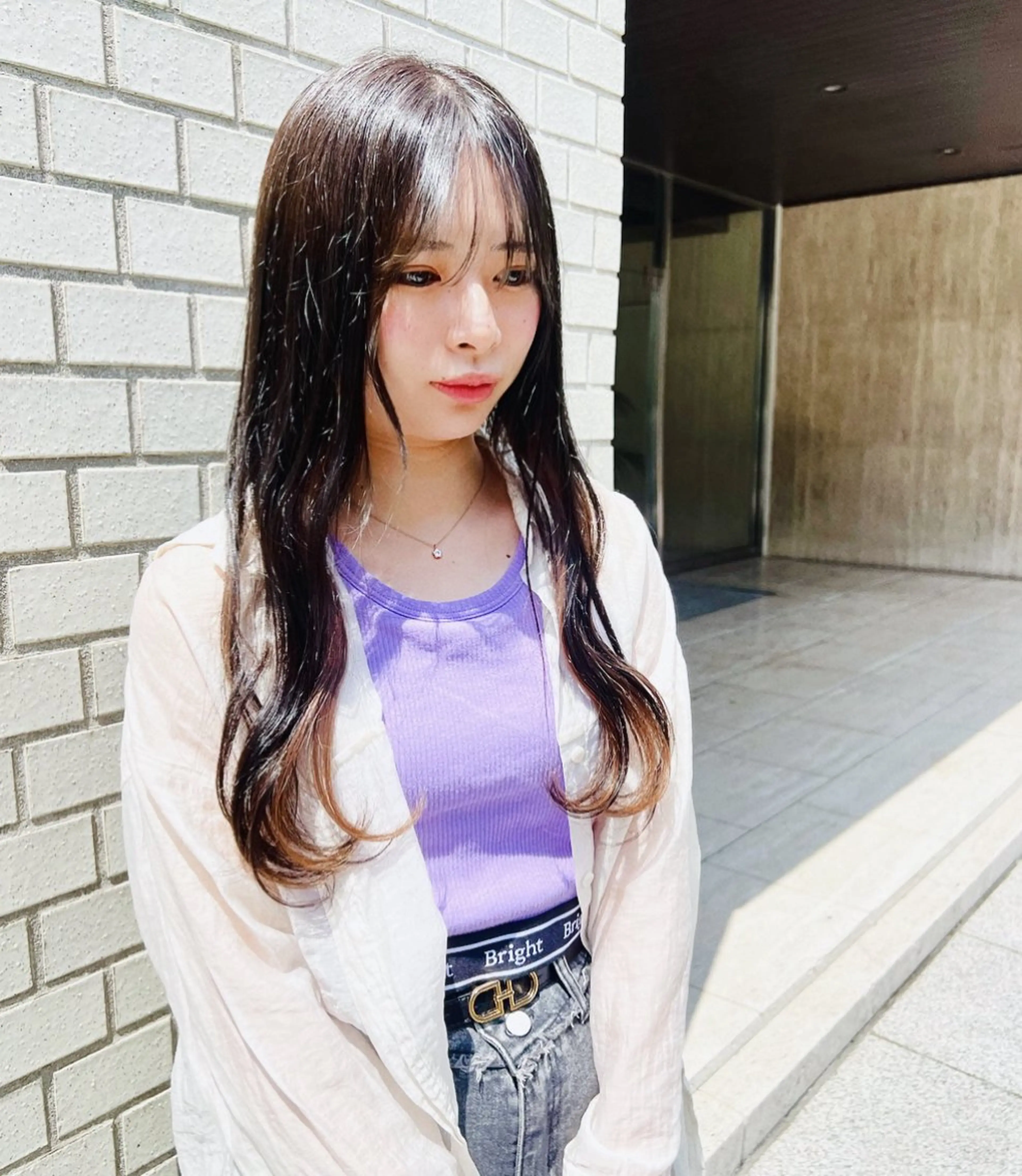 ロング カラー 🍑FERIAfam 桃山台　仲本七星🍑のヘアスタイル