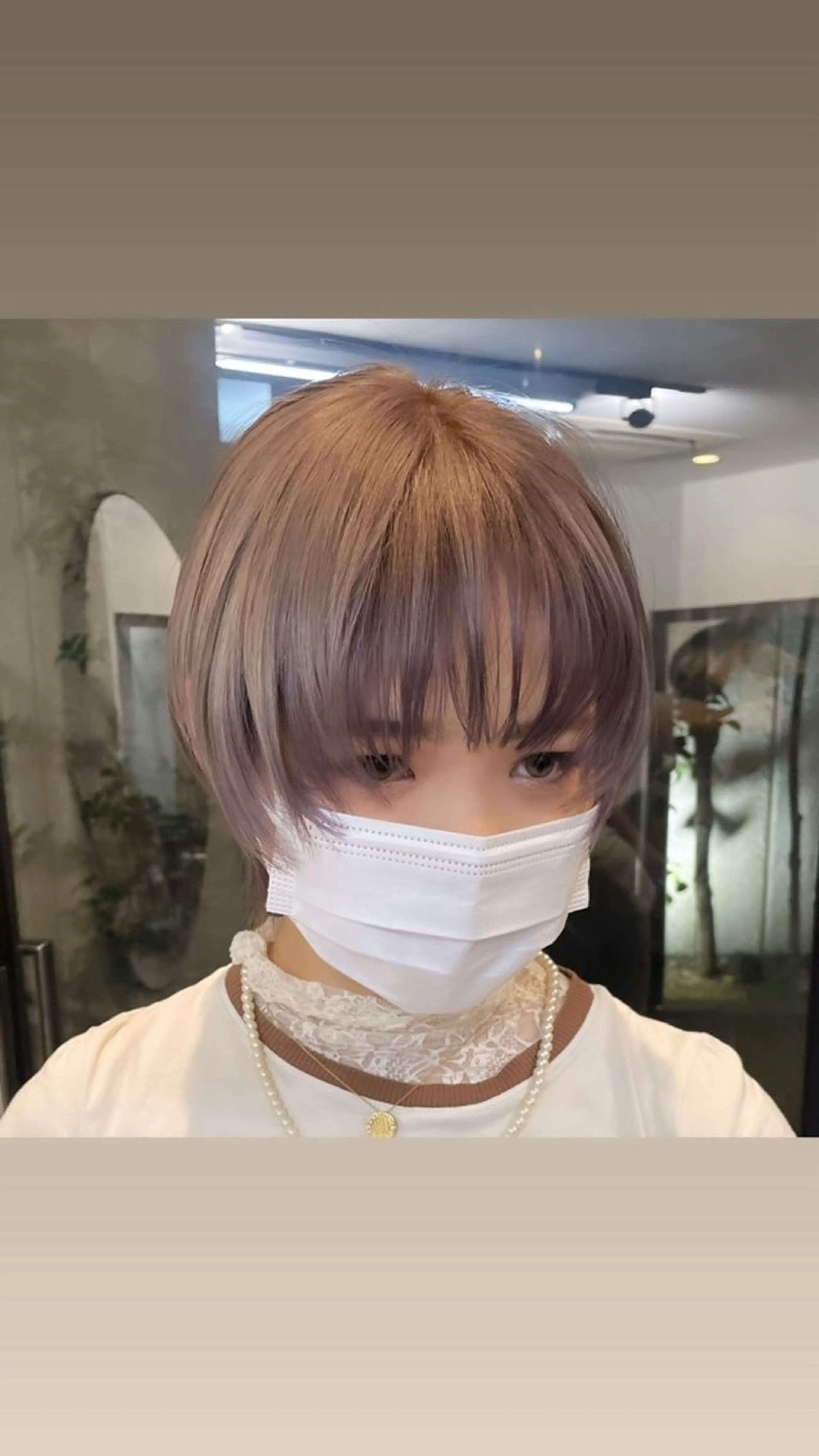 ショート 海外ハイトーン 🇺🇸sakiのヘアスタイル