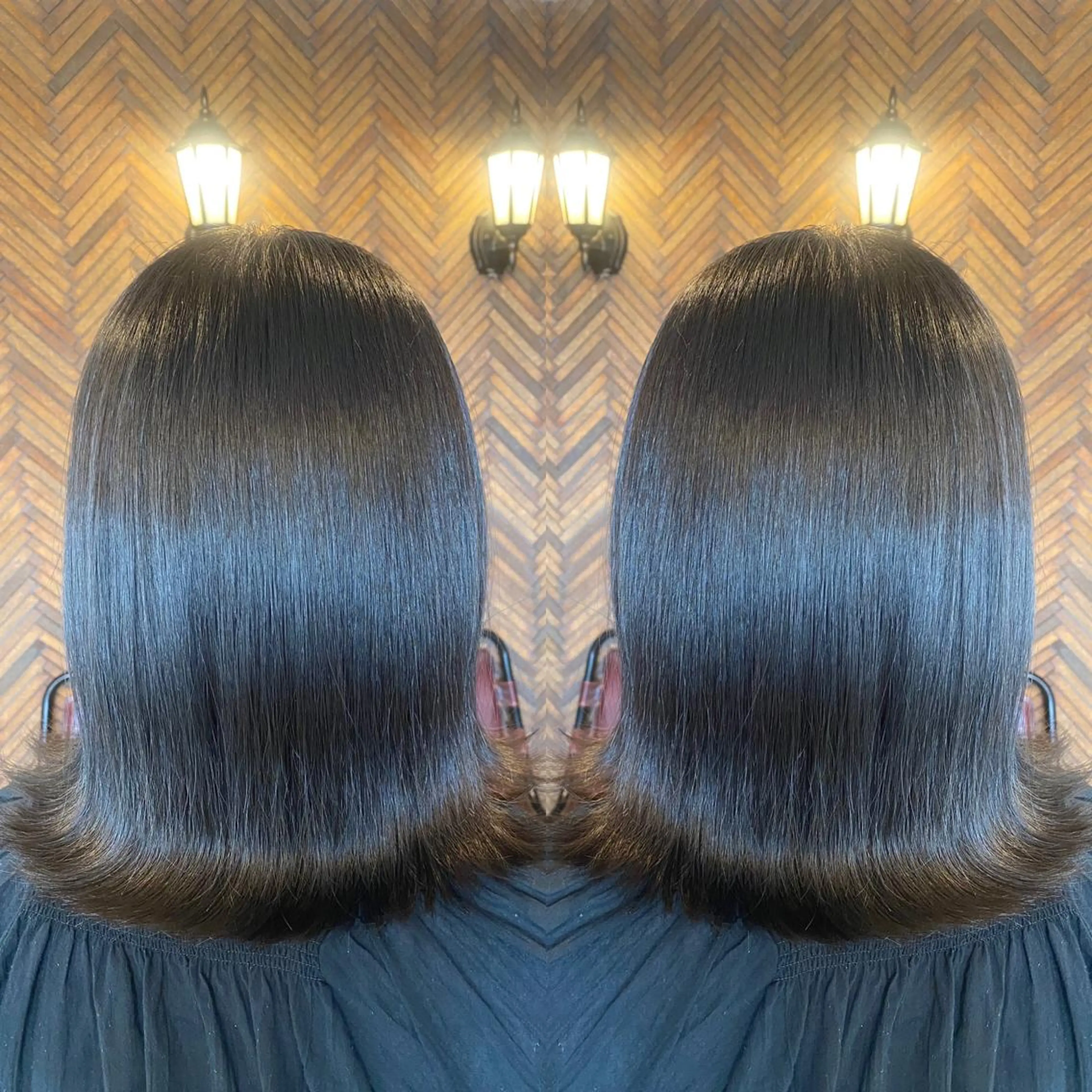 ミディアム カラー カット トリートメント tocca 💜石田愛結💜のヘアスタイル