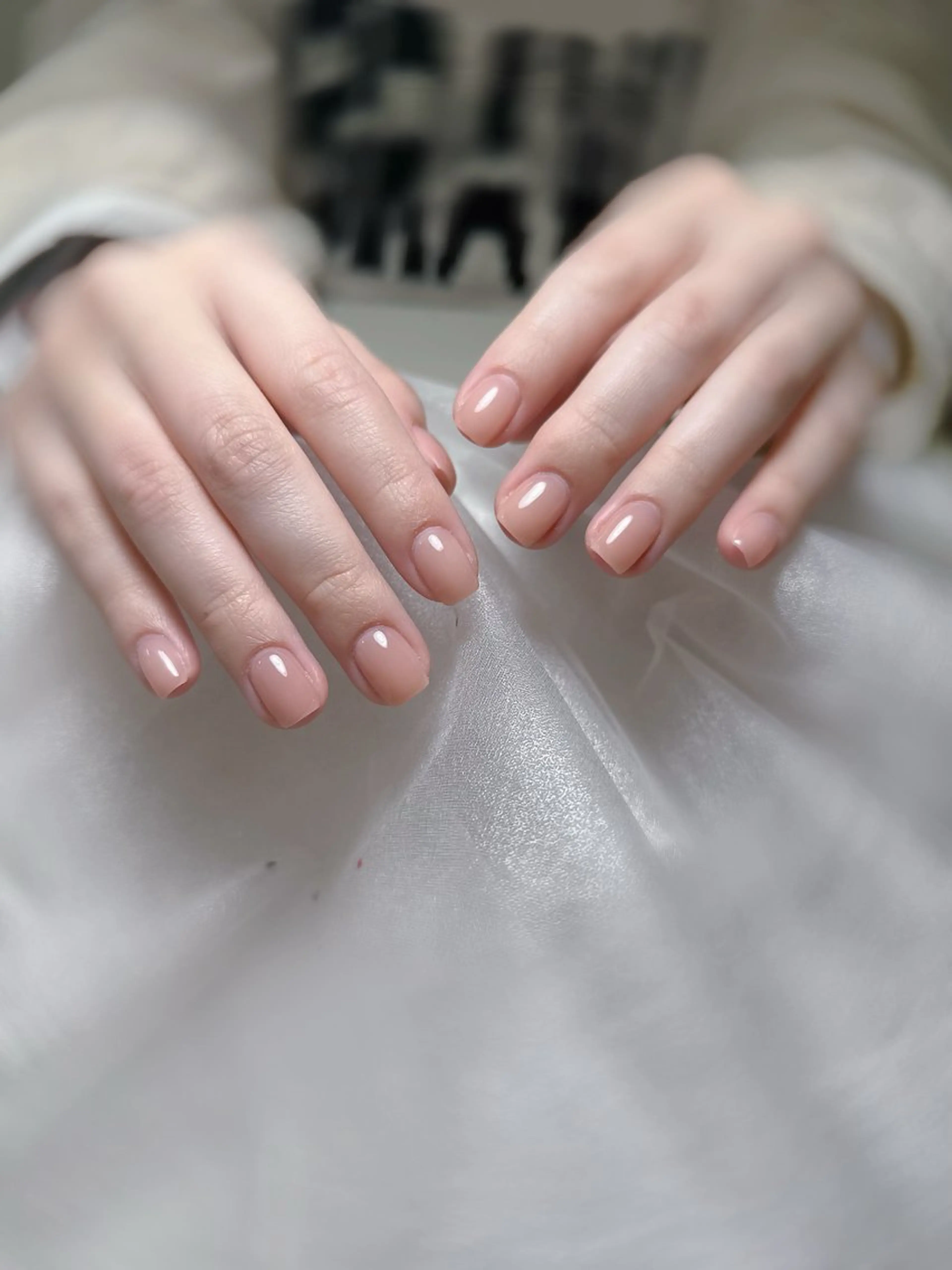 ネイル ワンカラーネイル ハンドネイル Maggie nailクロのネイルデザイン
