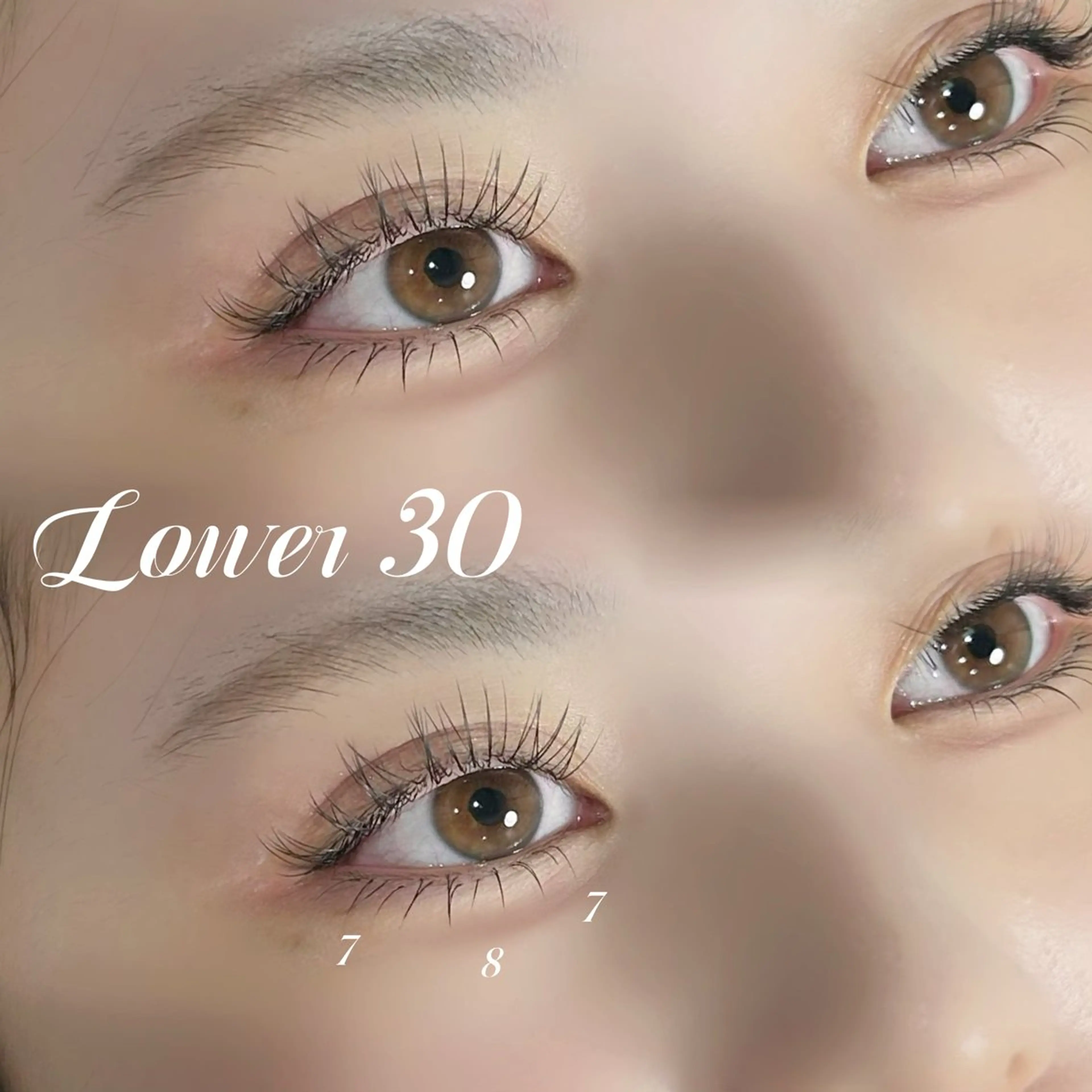 〖🎀12月限定🎀〗 下まつ毛エクステ30​〜​40本🤍🫧の写真