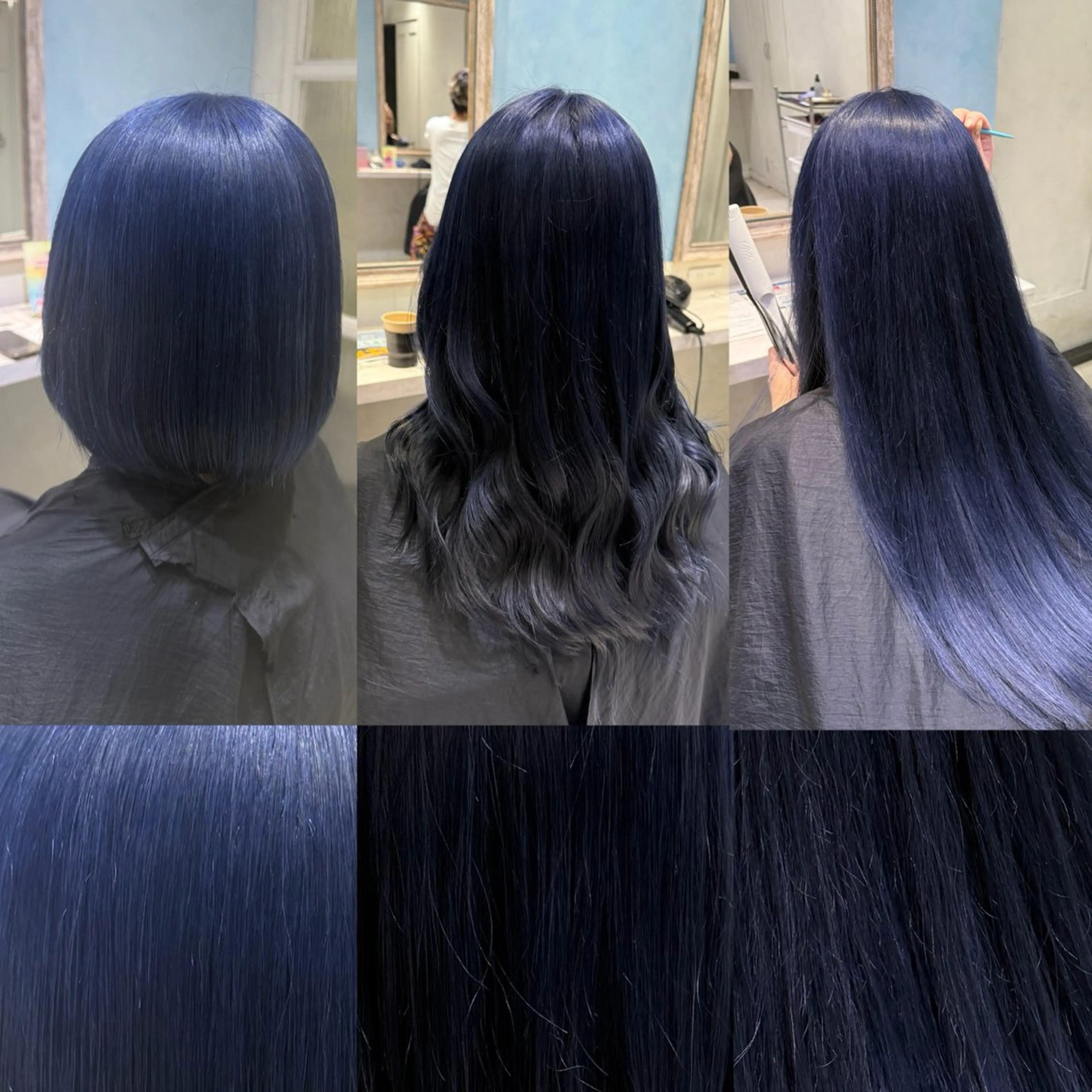 ロング カラー ヘアカラー ハイトーンカラー/ 青髪/💙みずき💙のヘアスタイル