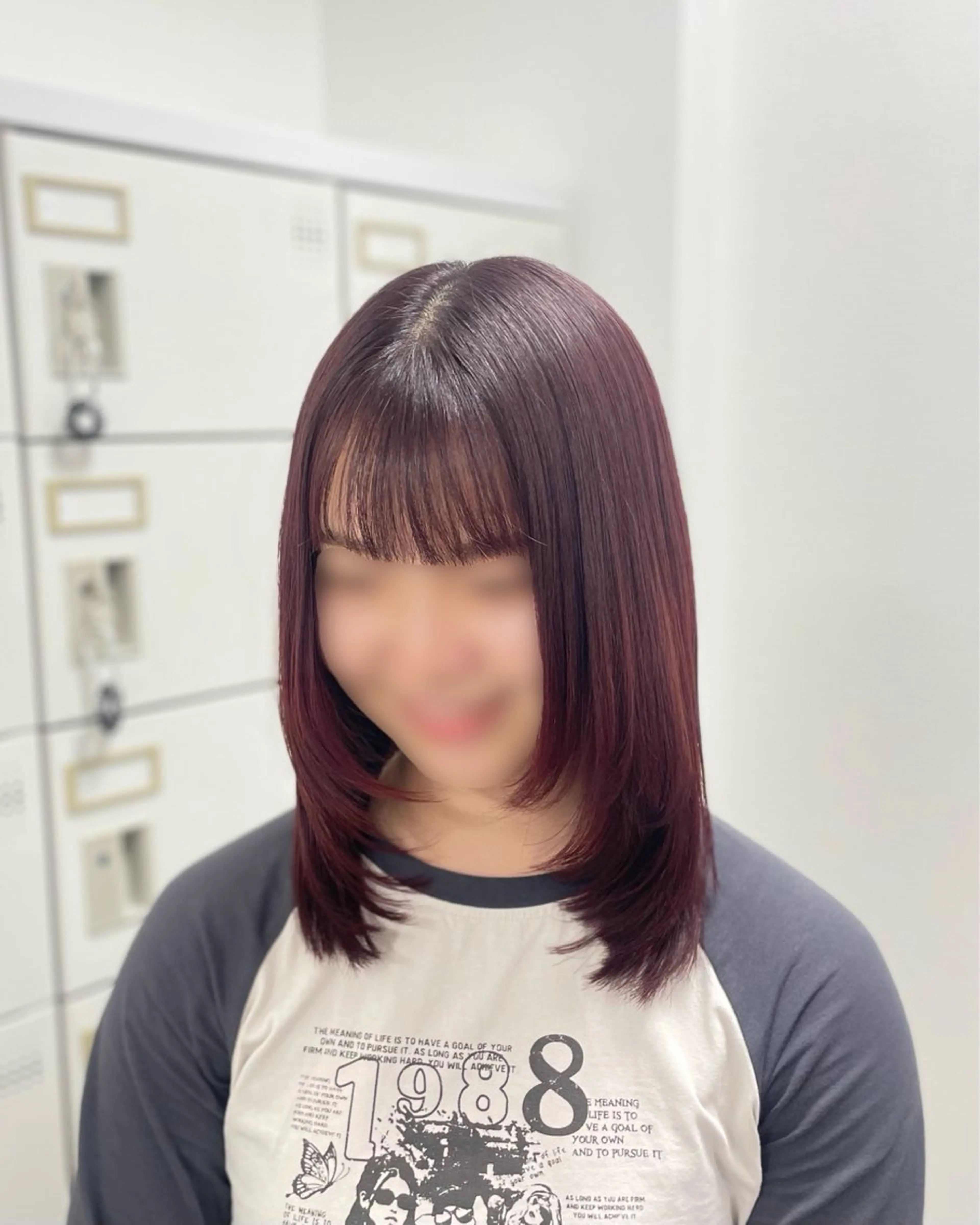 ミディアム カラー モテ艶韓国ヘア 🤍りんのヘアスタイル