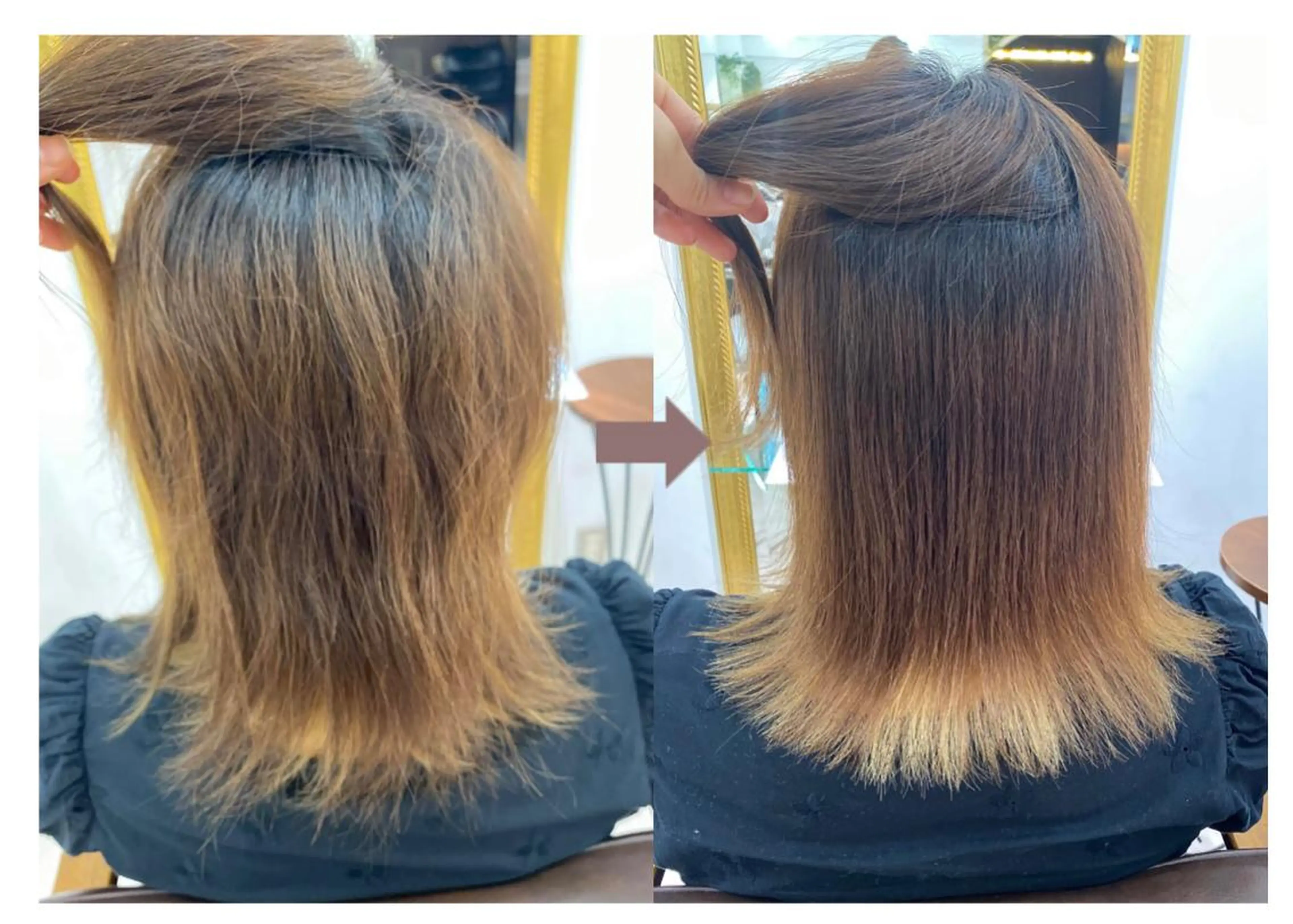 セミロング 髪質改善 縮毛矯正 縮毛矯正⭐️ TAKAHIROのヘアスタイル