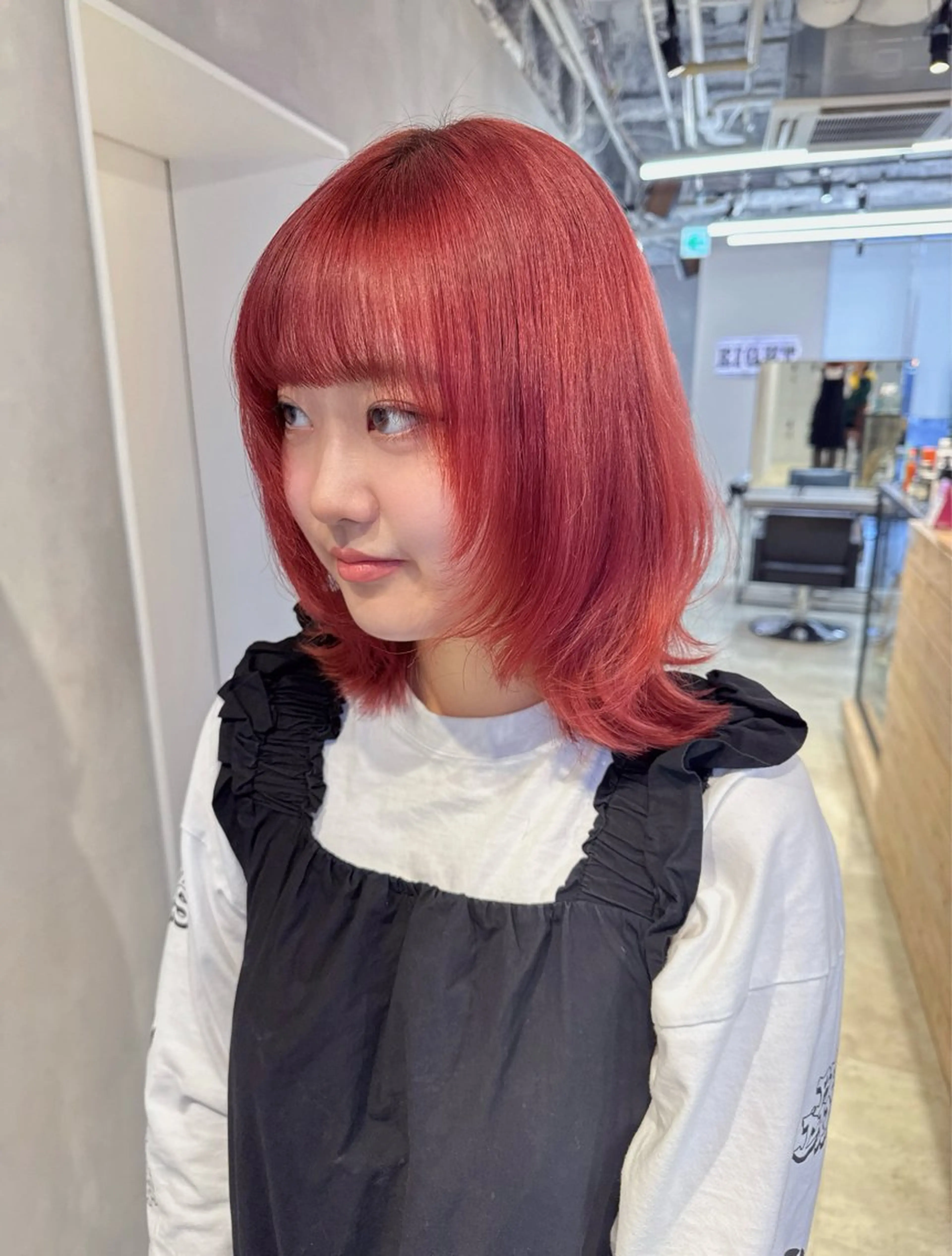 カラー レッドカラー カット ヘアカラー トリートメント 透明感カラー✨艶髪 制作🌱山根あゆみのヘアスタイル