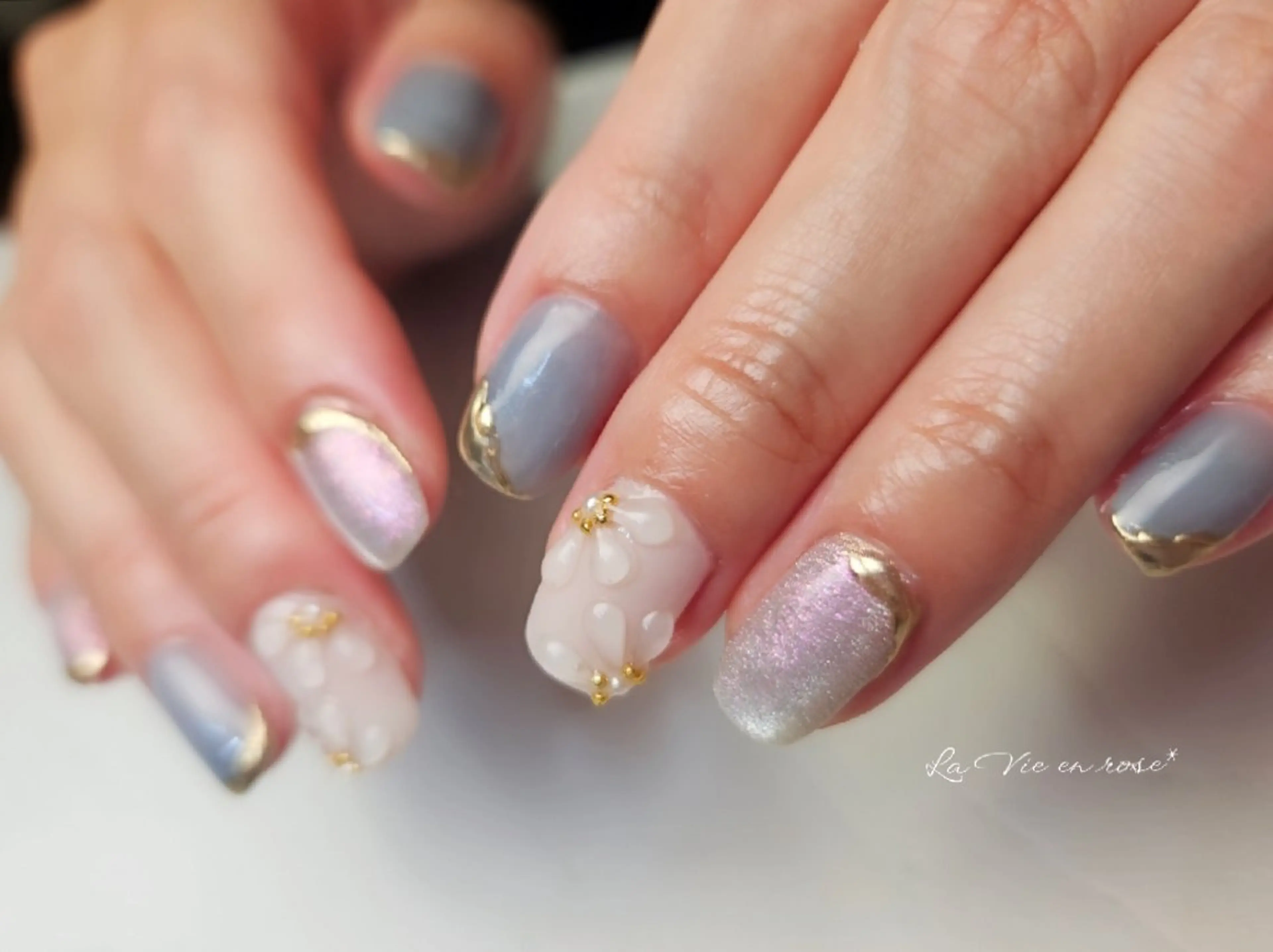 ネイル ラヴィアン ローズのネイルデザイン