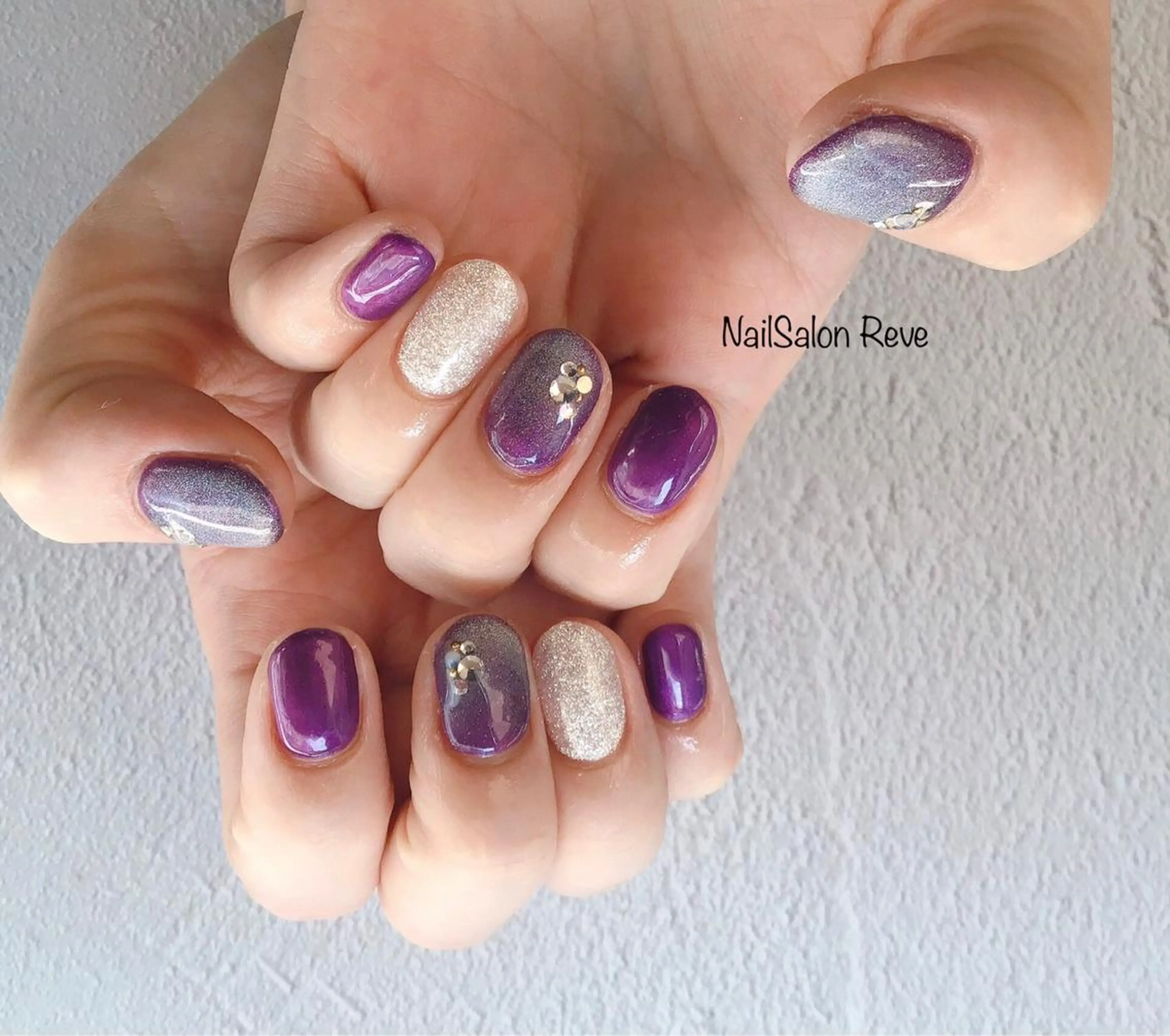 ネイル マグネットネイル 春ネイル NailSalon   Reve（ネイルサロン レーヴ）所属・NailSalon Reveのネイルデザイン