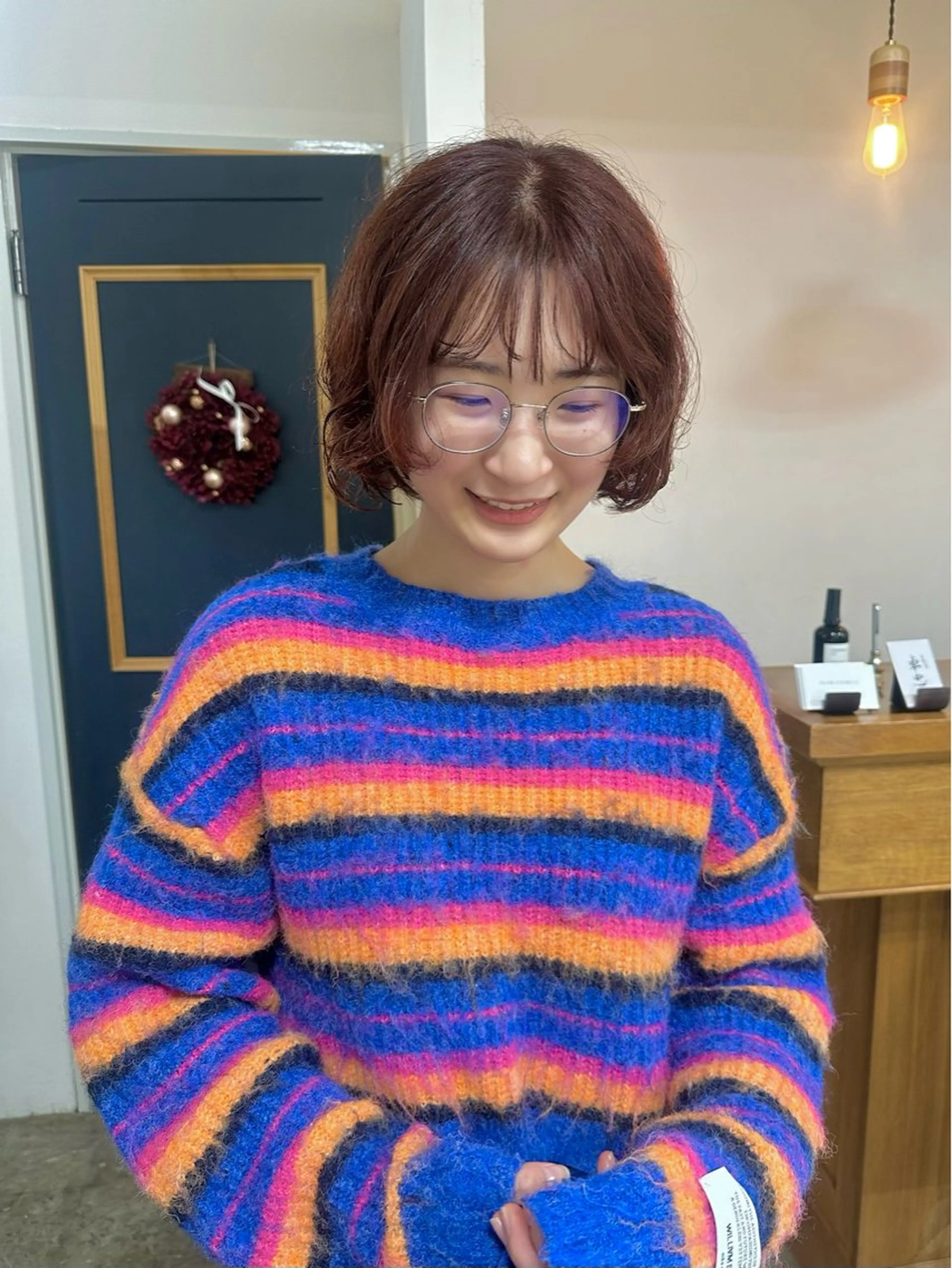 ミディアム カット ヘアカラー トリートメント NAGISA 🎀レディース🎀のヘアスタイル