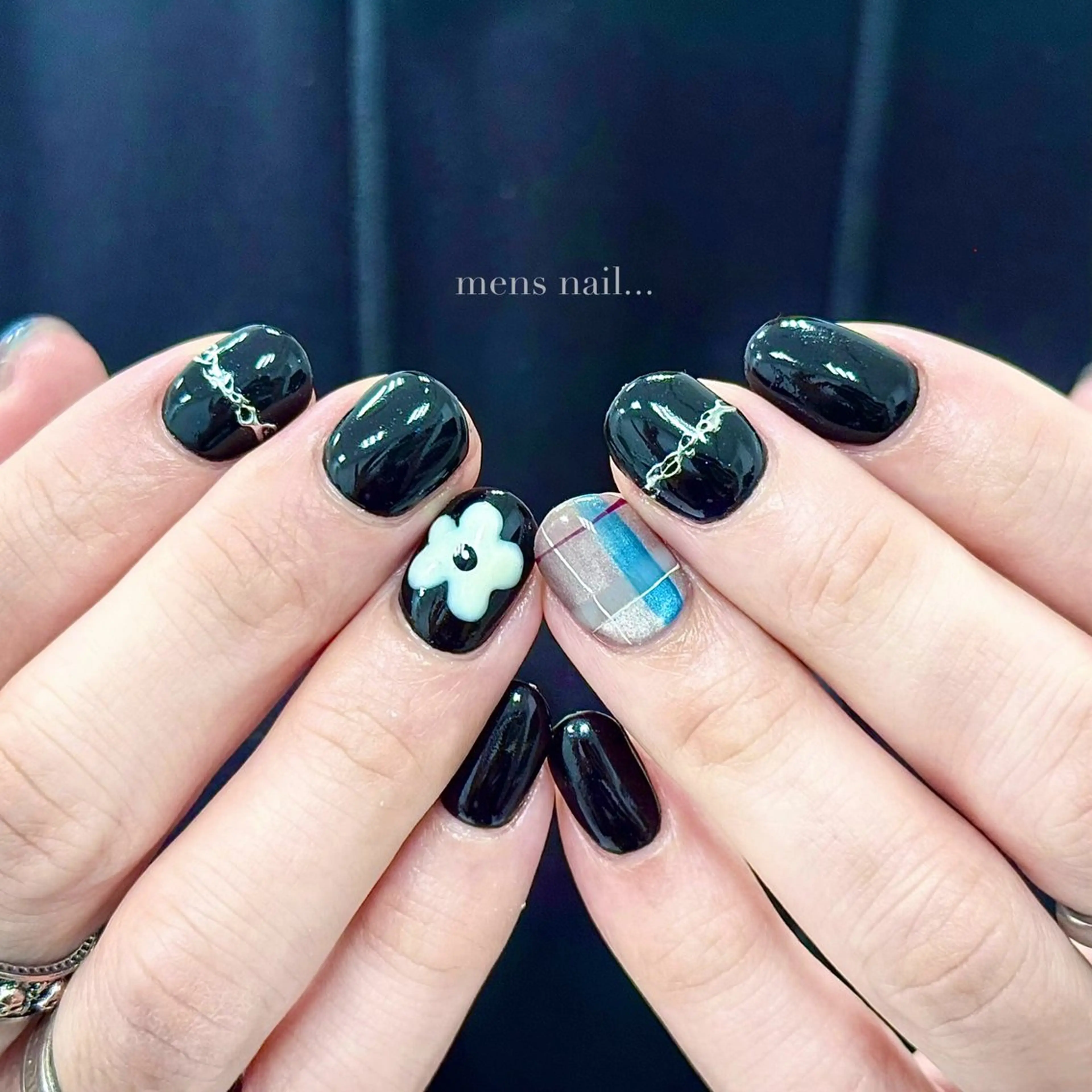 ネイル メンズネイル ハンドネイル Purasia高橋✧ マグ/地雷/Y2Kのネイルデザイン